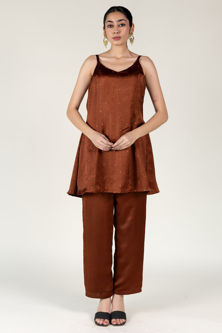 Brown Roshni Kurta