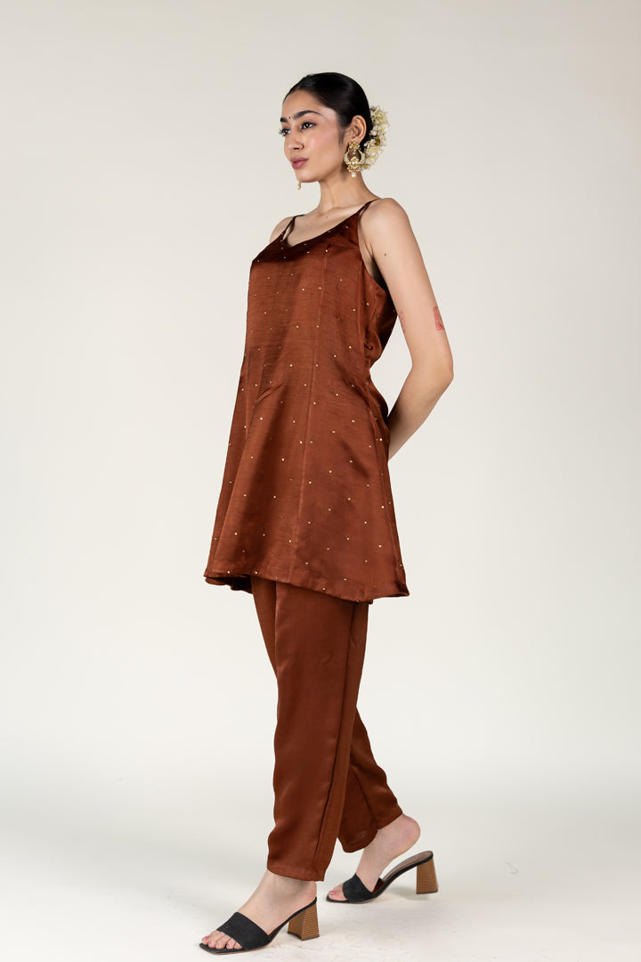 Brown Roshni Kurta