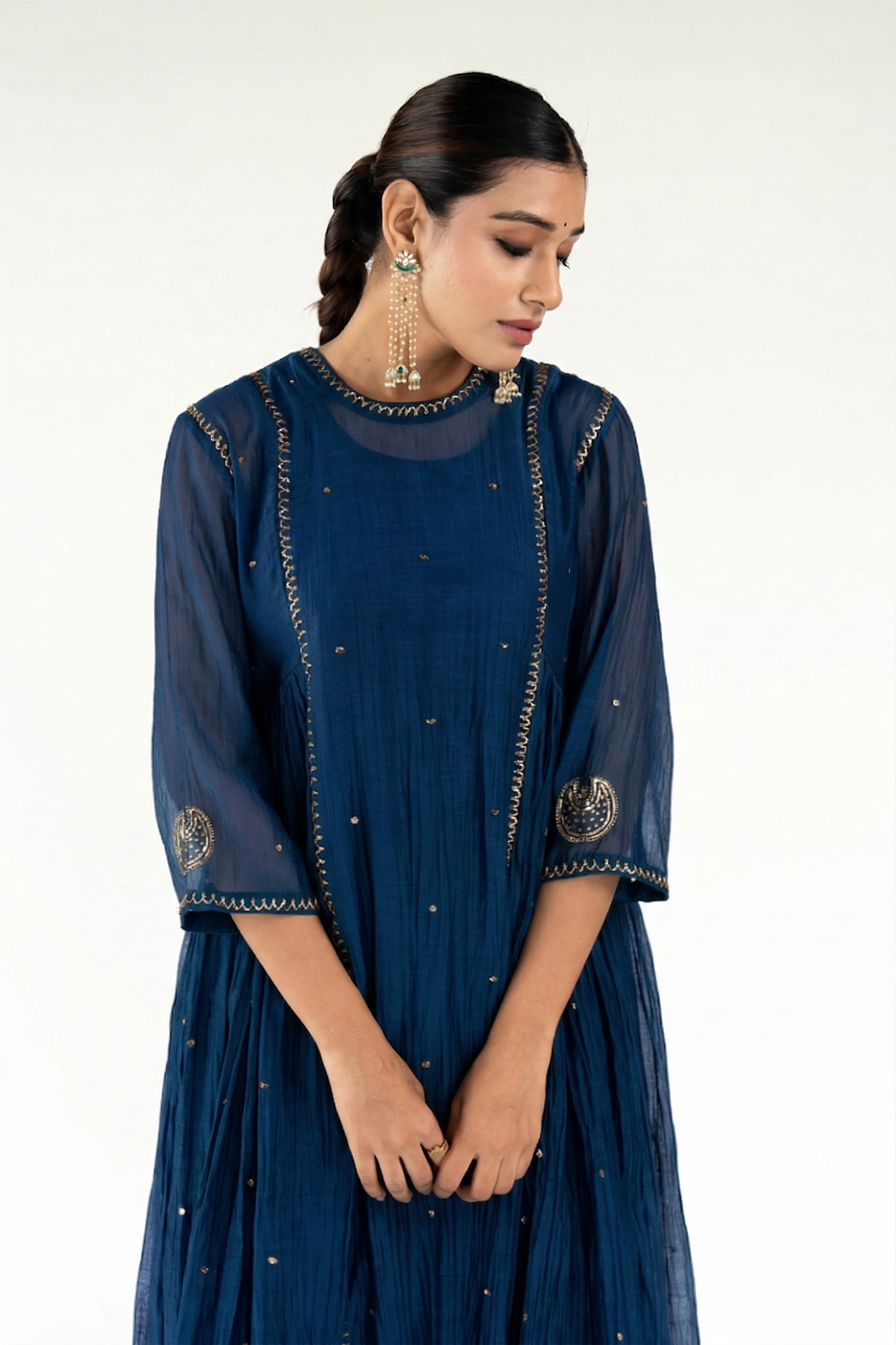 Blue Baadal Kurta (set of 2)