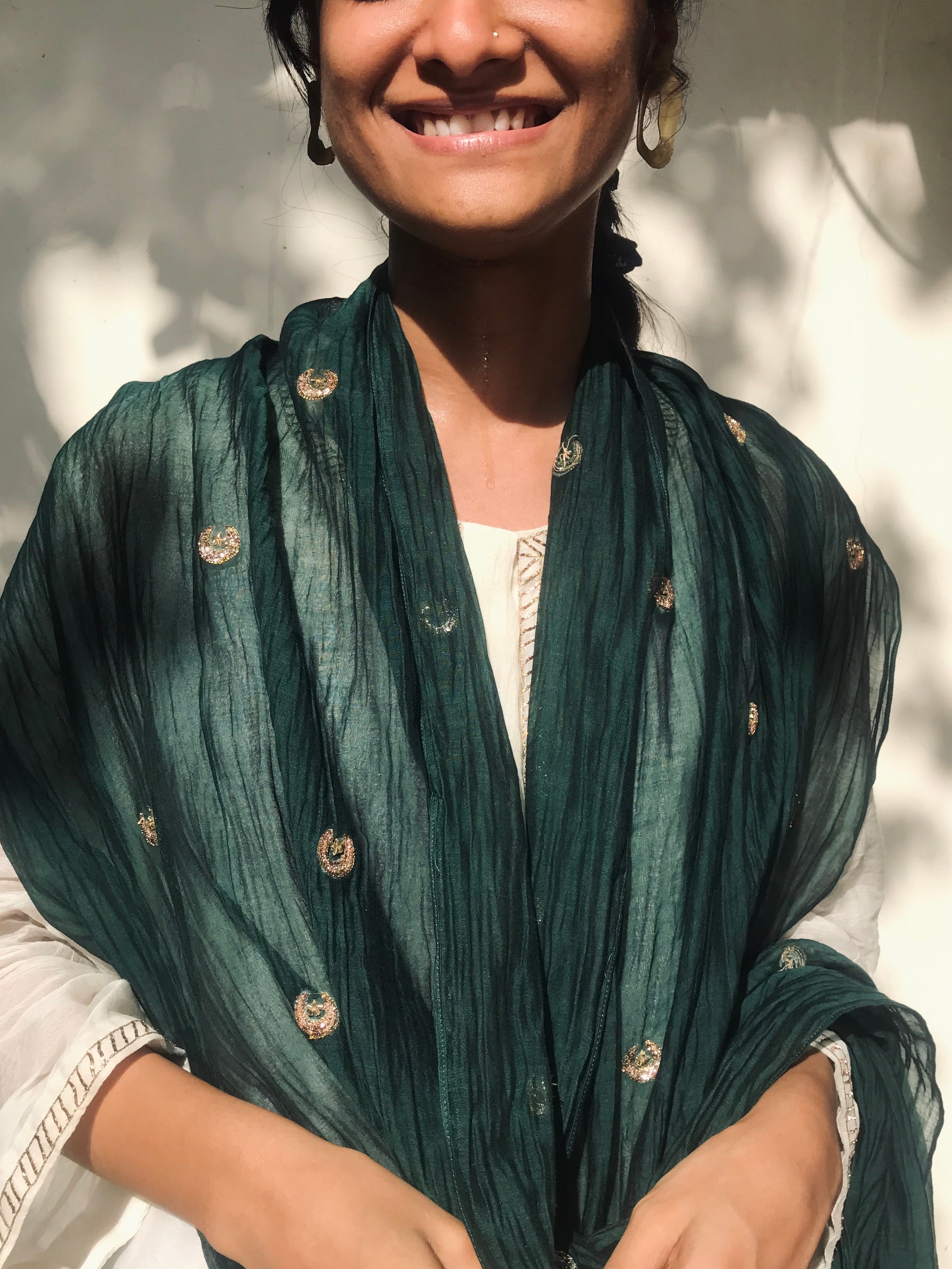 Emerald Green Chandni Scarf