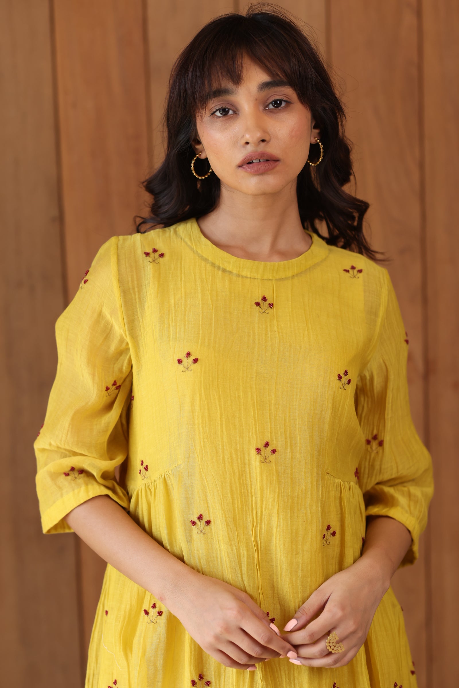 Sunny Yellow Ekra Dress