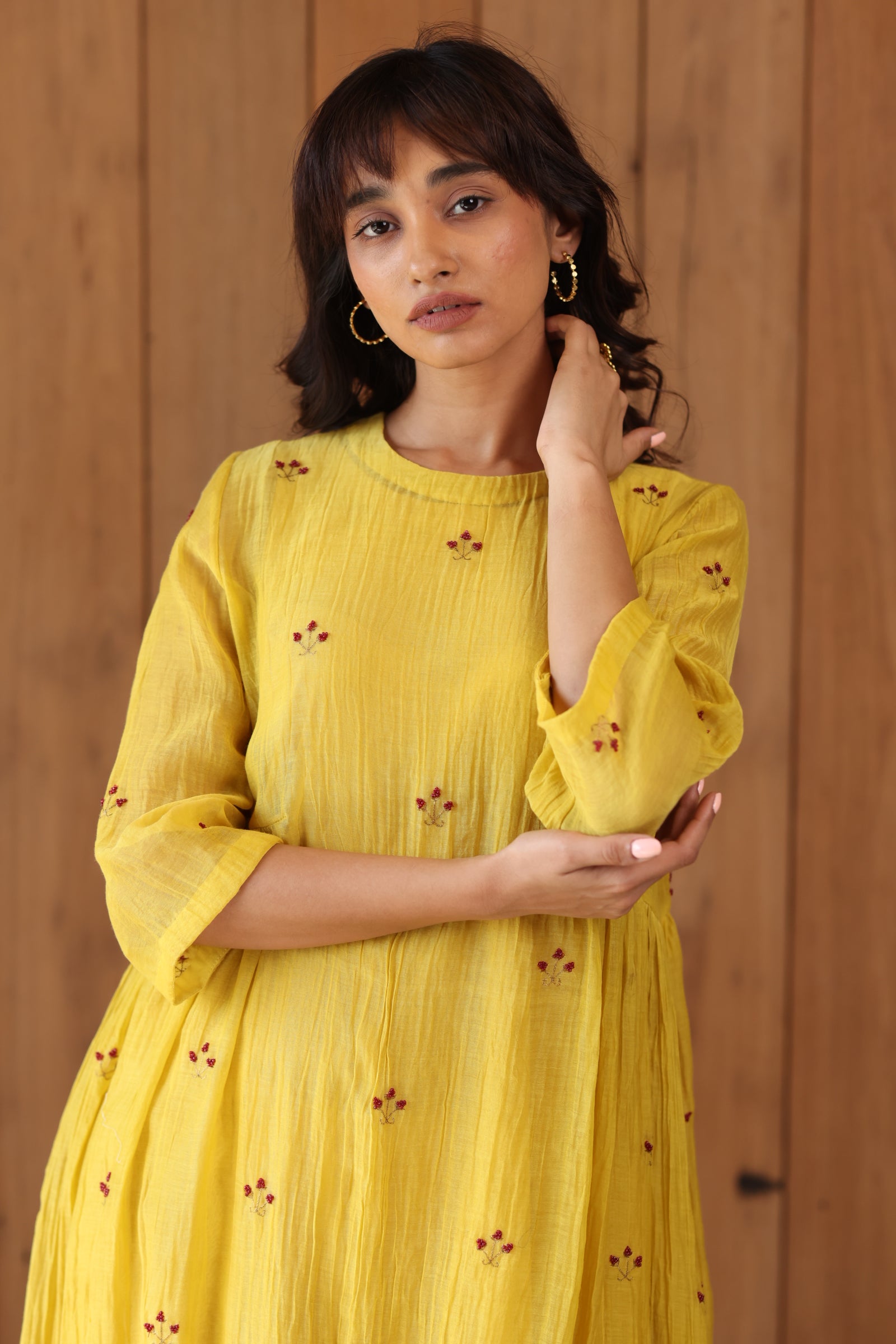 Sunny Yellow Ekra Dress