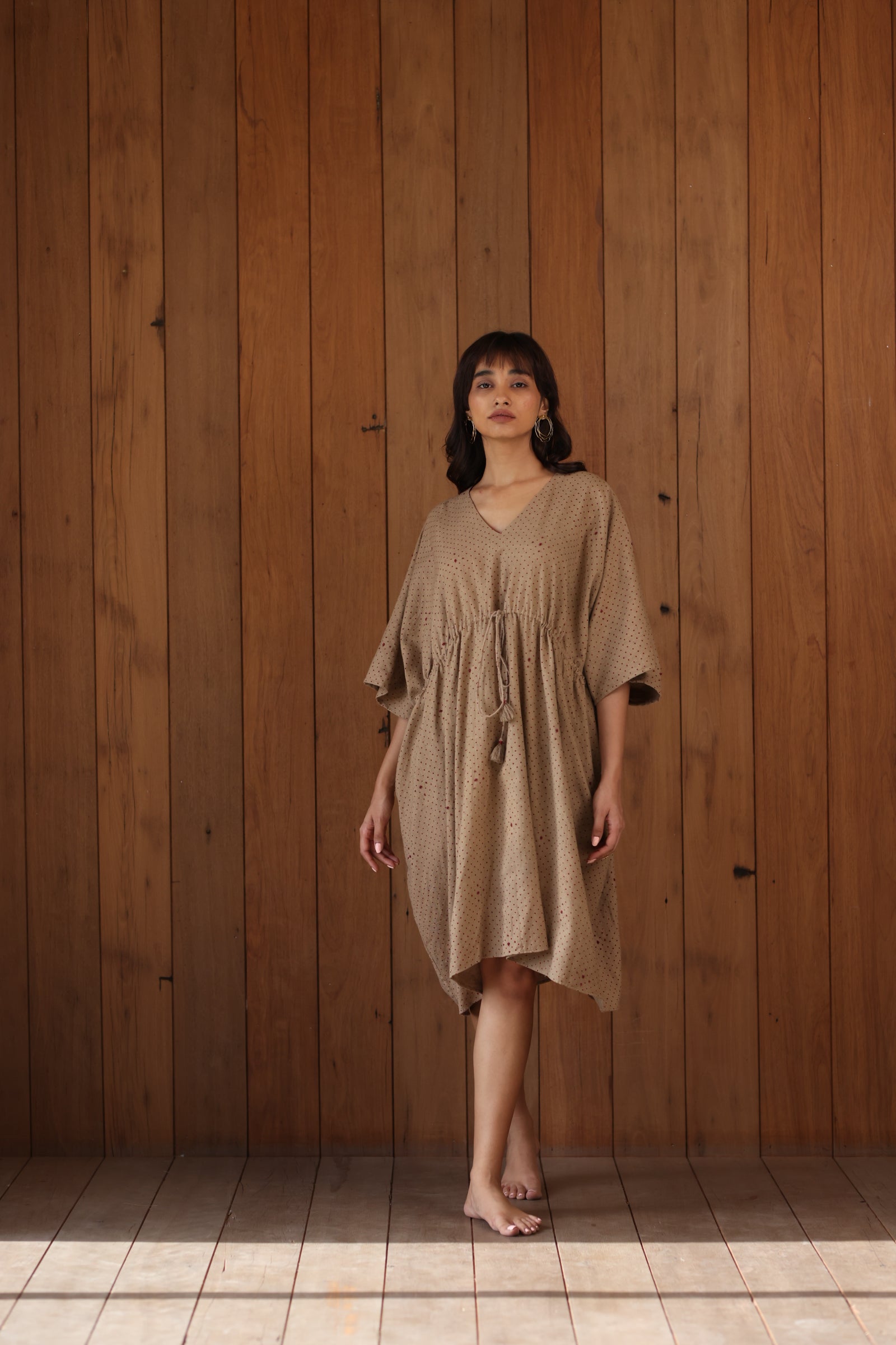 Rustic Brown Yara Caftan Dress