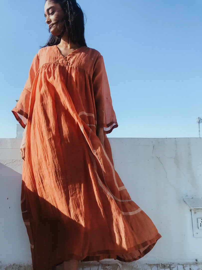 Rust Arazi Dress