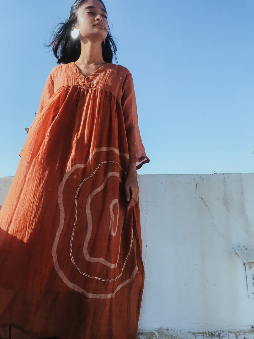 Rust Arazi Dress