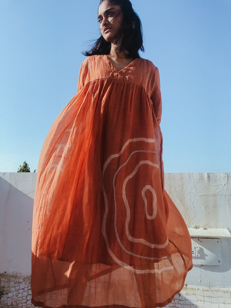 Rust Arazi Dress