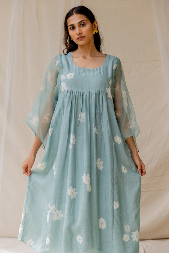 Powder Blue Dainty Daisy Dress