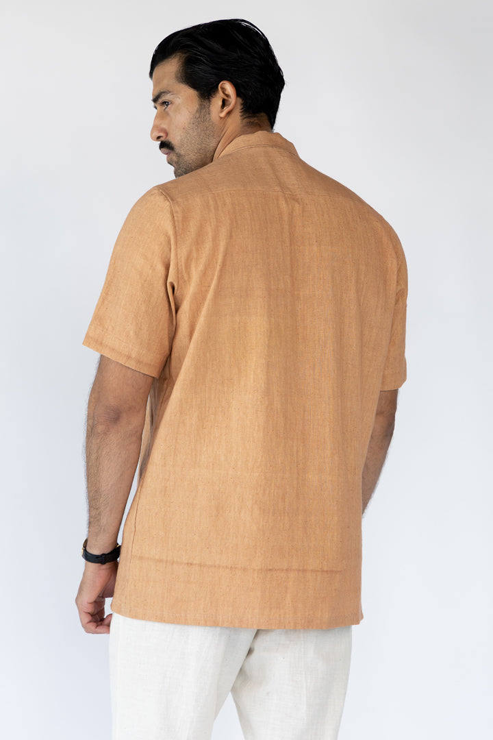 Rust Hasu Khadi Shirt