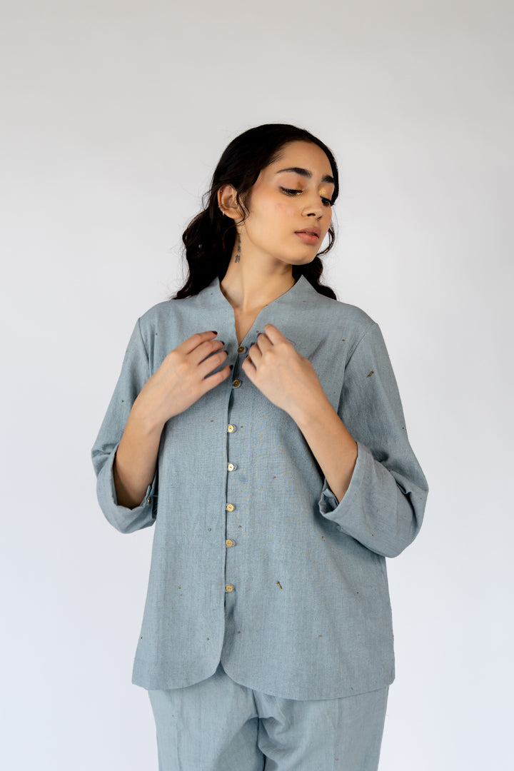 Powder Blue Daria Top