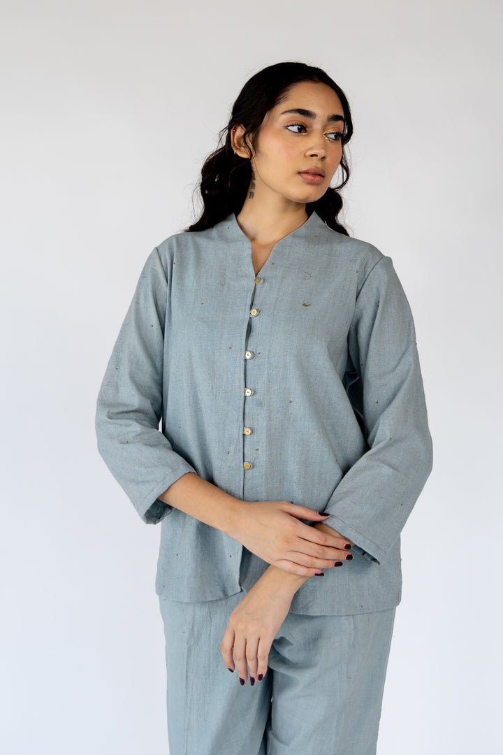 Powder Blue Daria Top