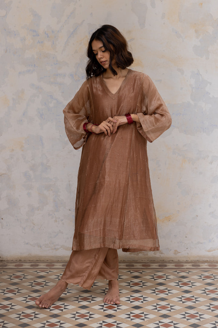 Brown Suniti Kurta Set