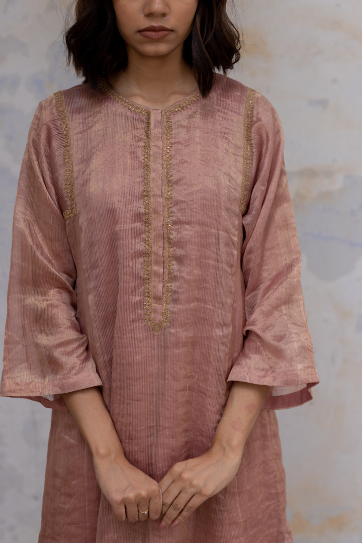 Old Rose Hazrat Kurta Set (set of 2)