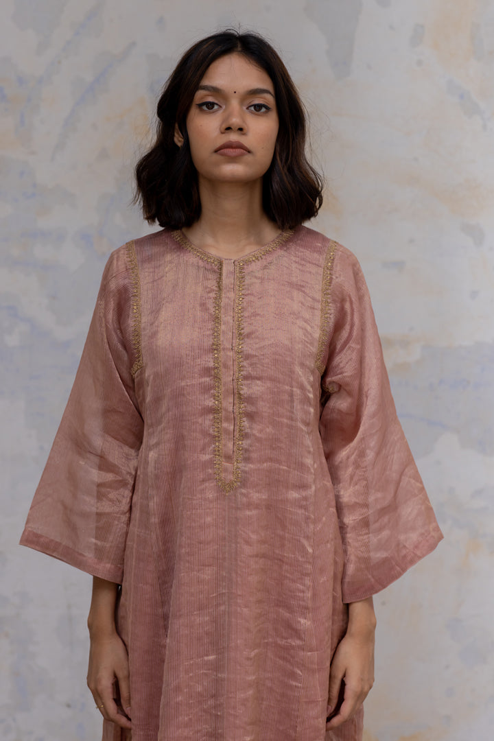 Old Rose Hazrat Kurta Set (set of 2)