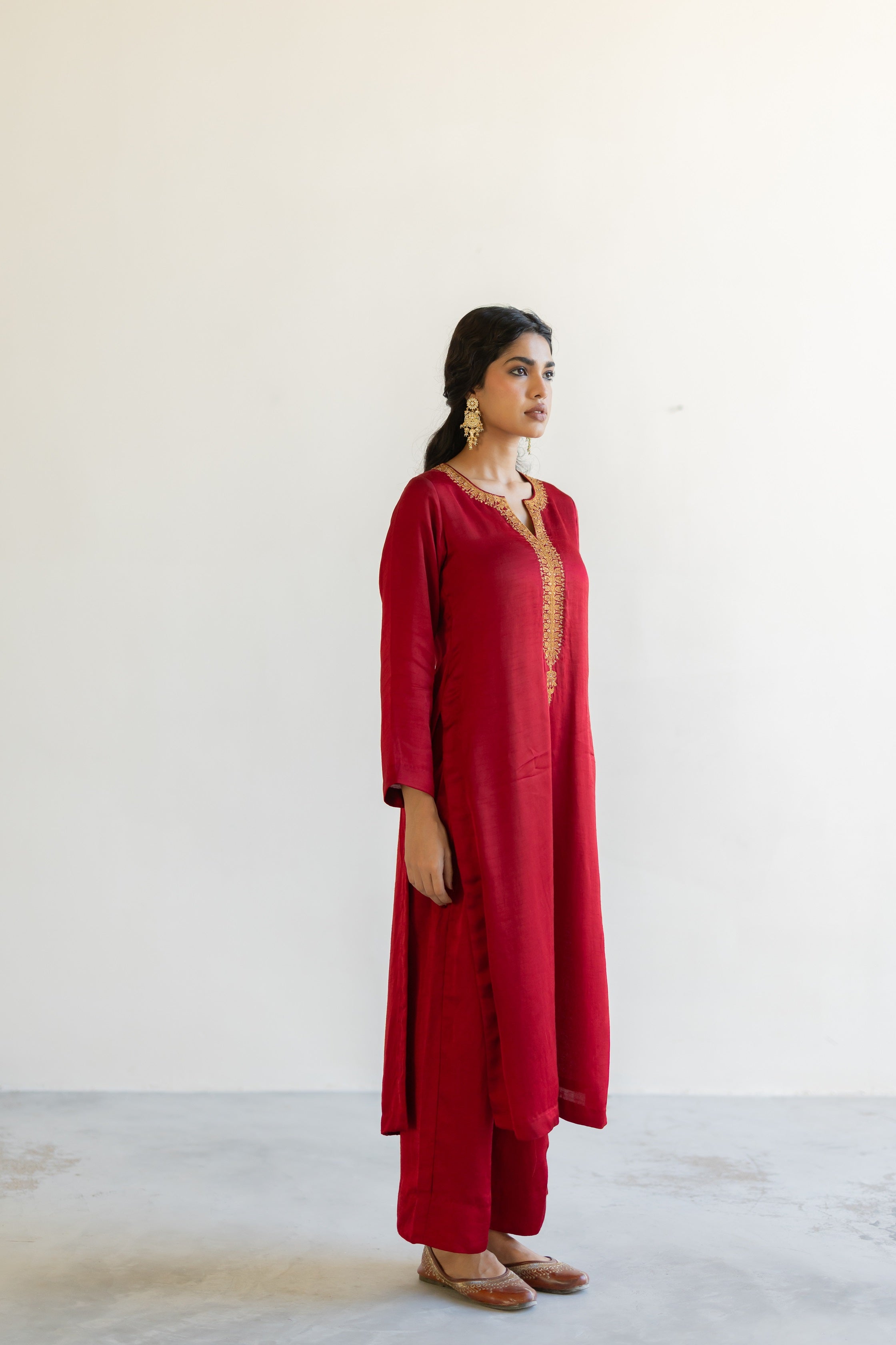 Red Ambar Kurta set