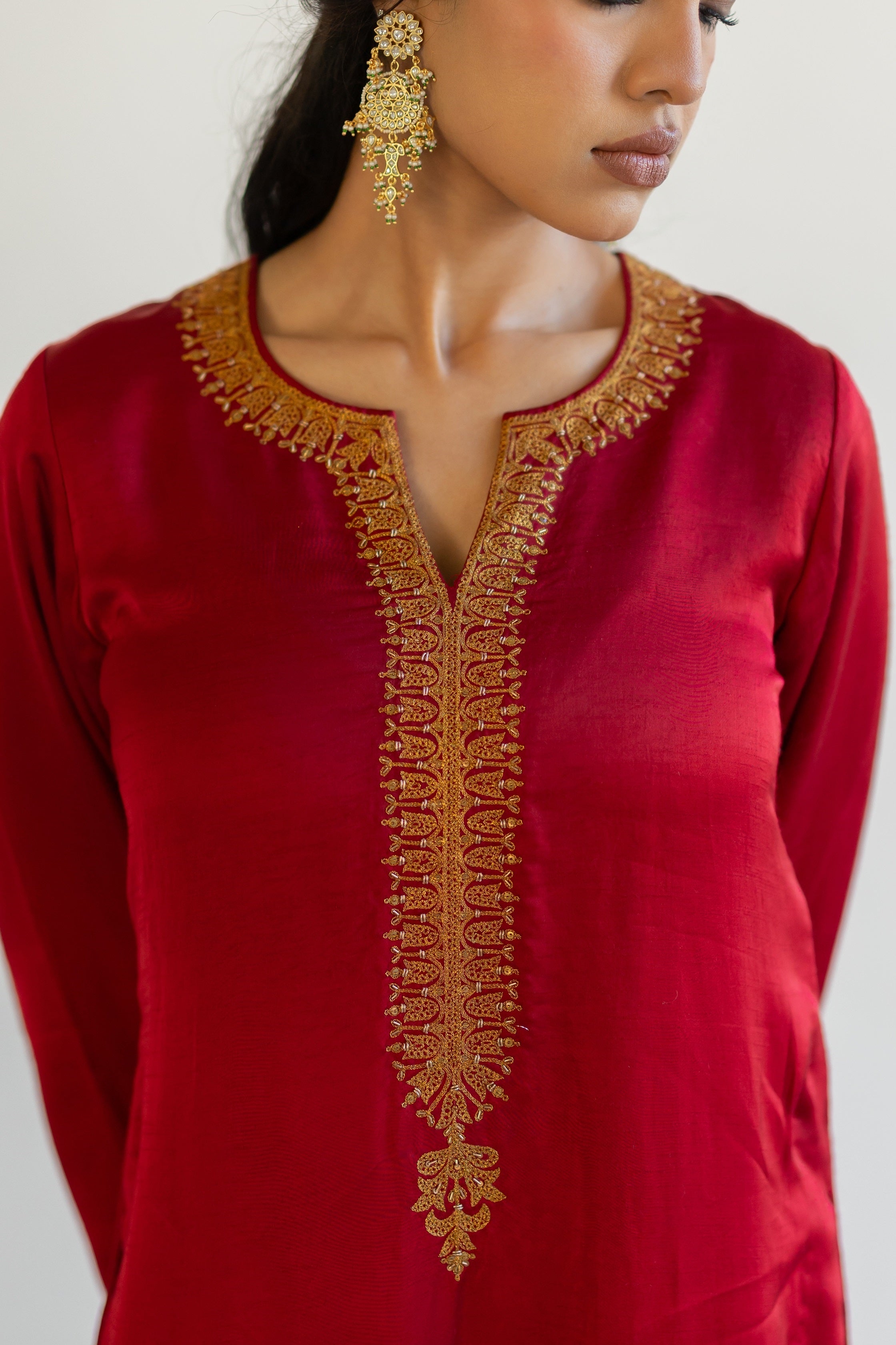 Red Ambar Kurta set
