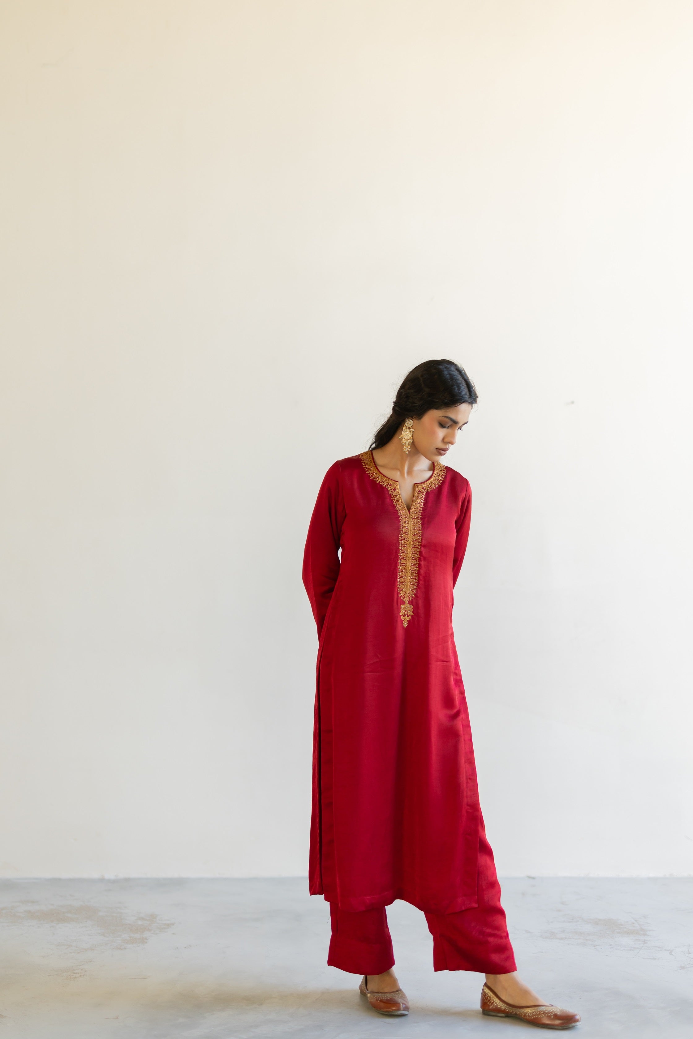 Red Ambar Kurta set