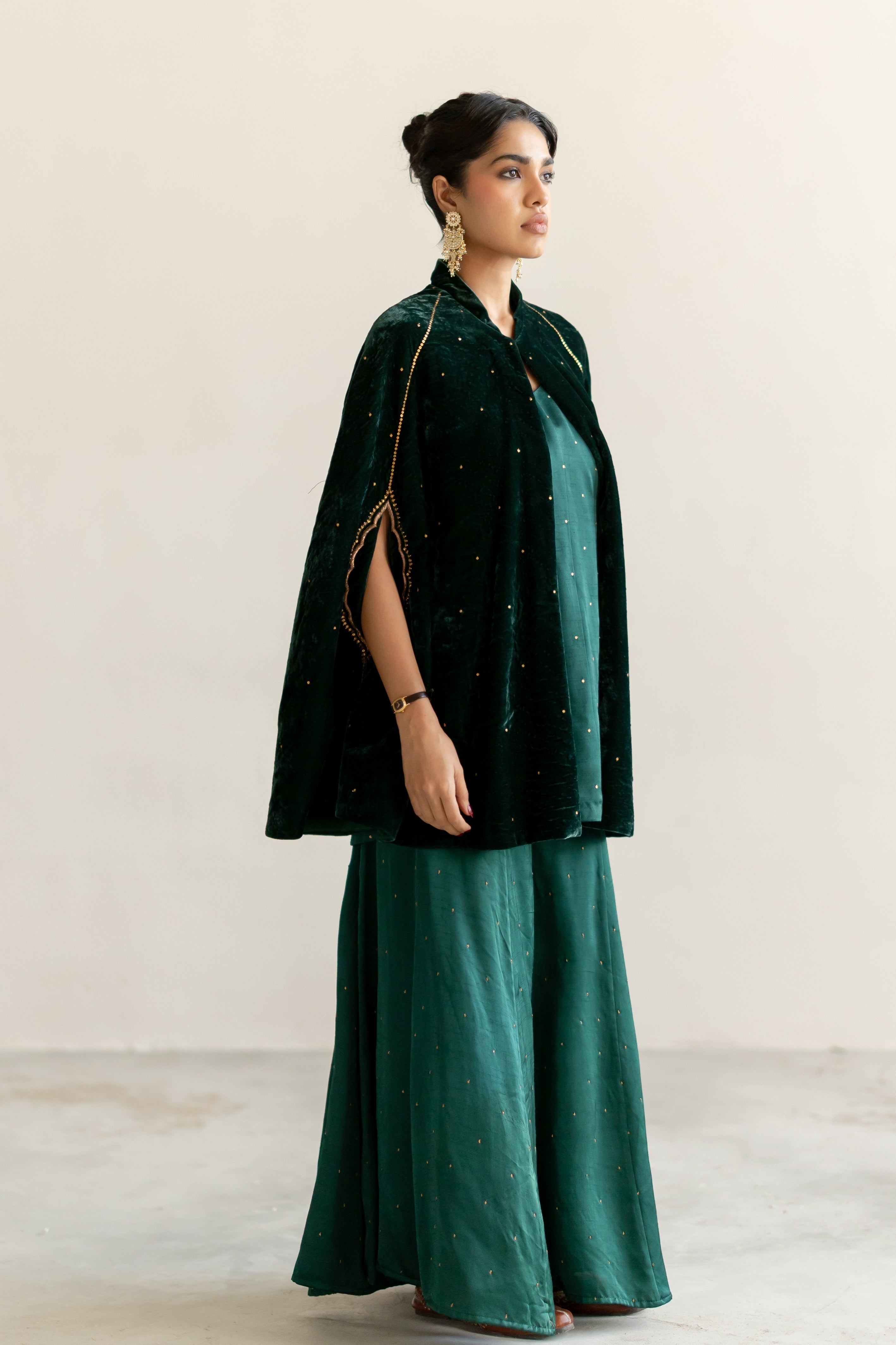 Emerald Green Sultana Cape