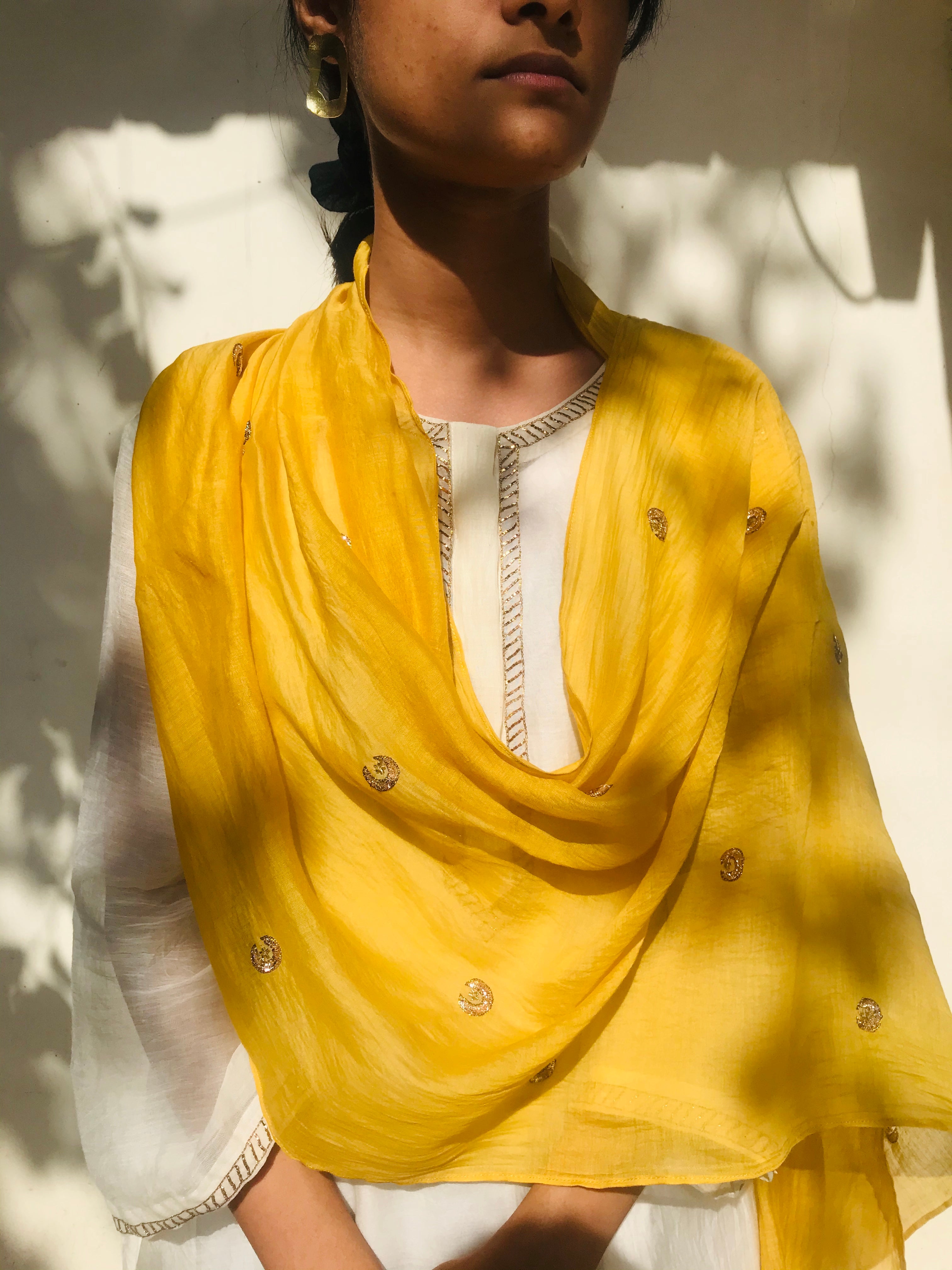 Mustard Chandni Scarf