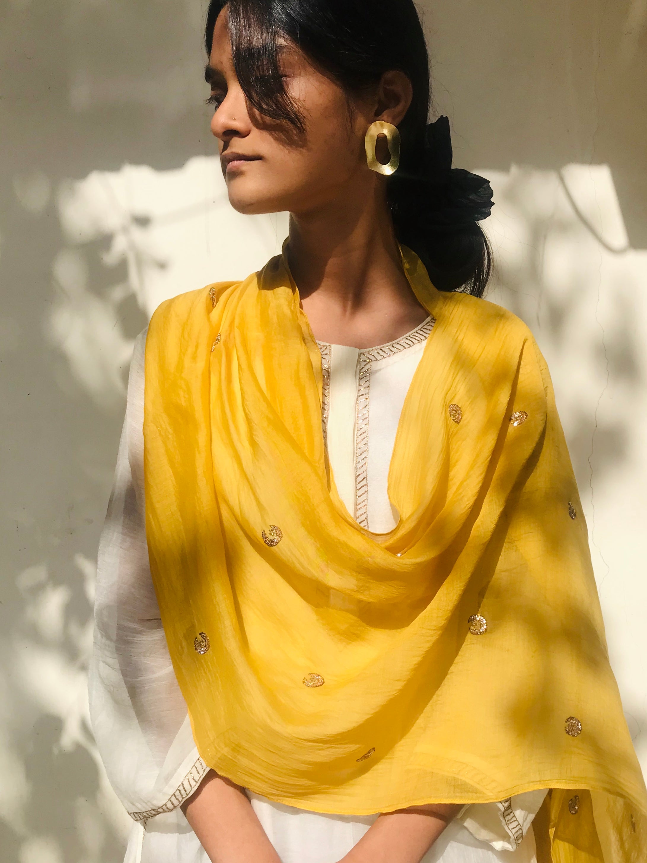 Mustard Chandni Scarf