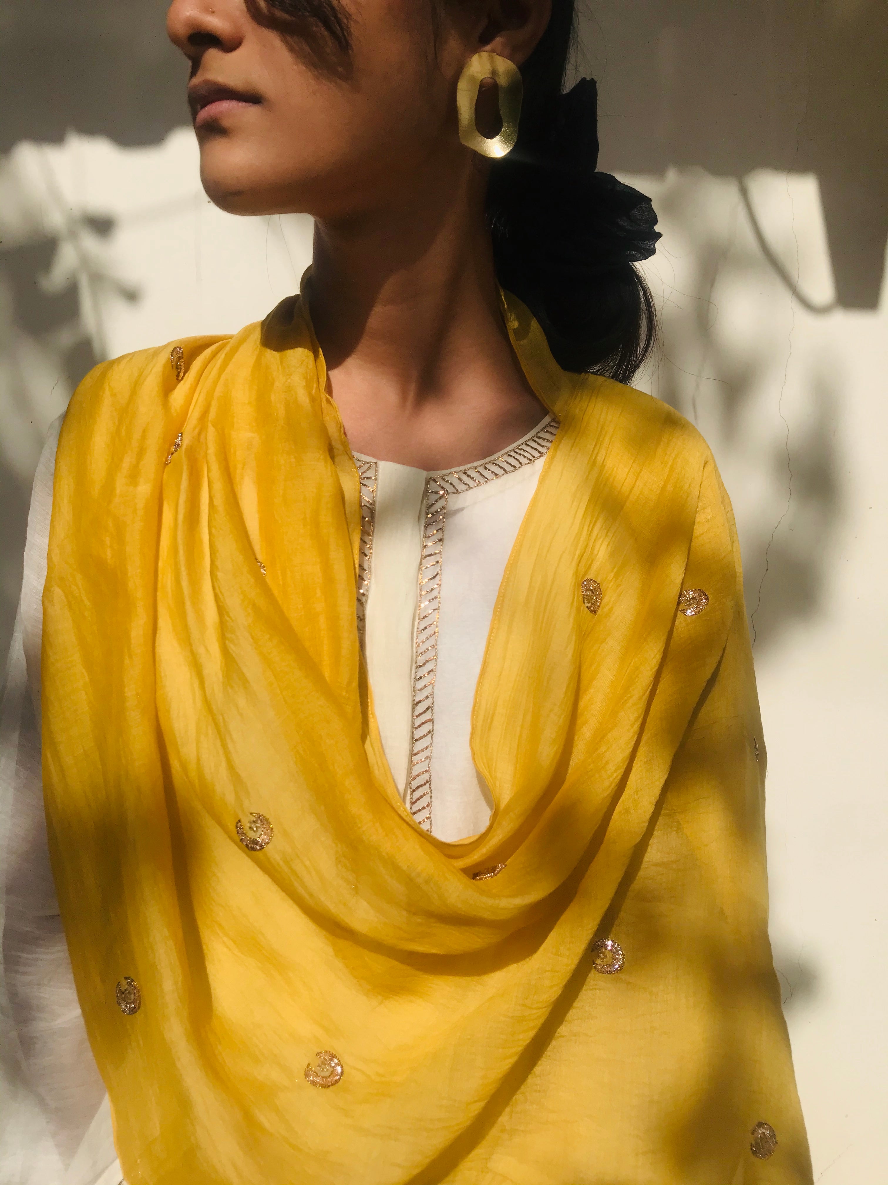 Mustard Chandni Scarf