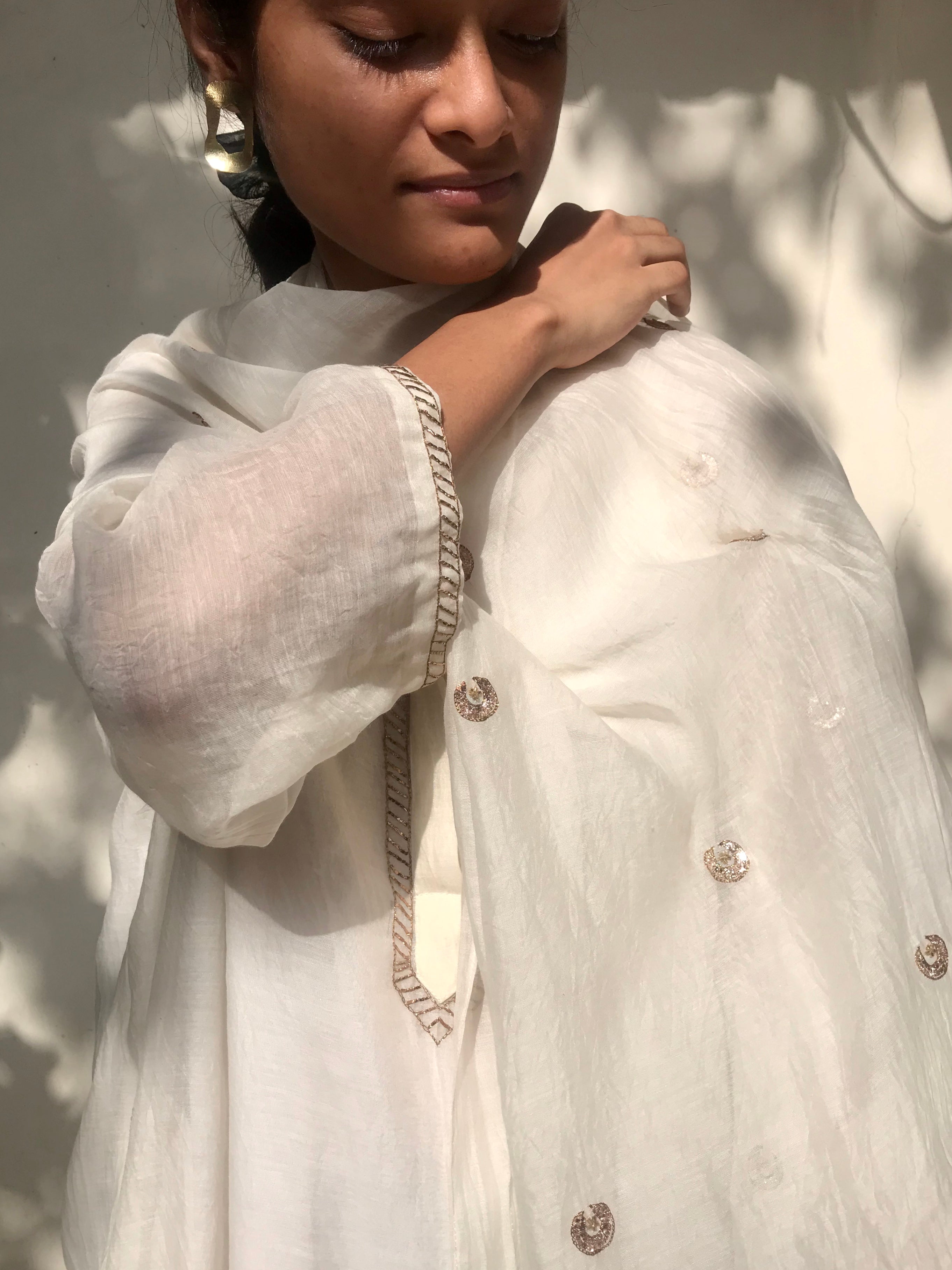 Ivory Chandni Scarf