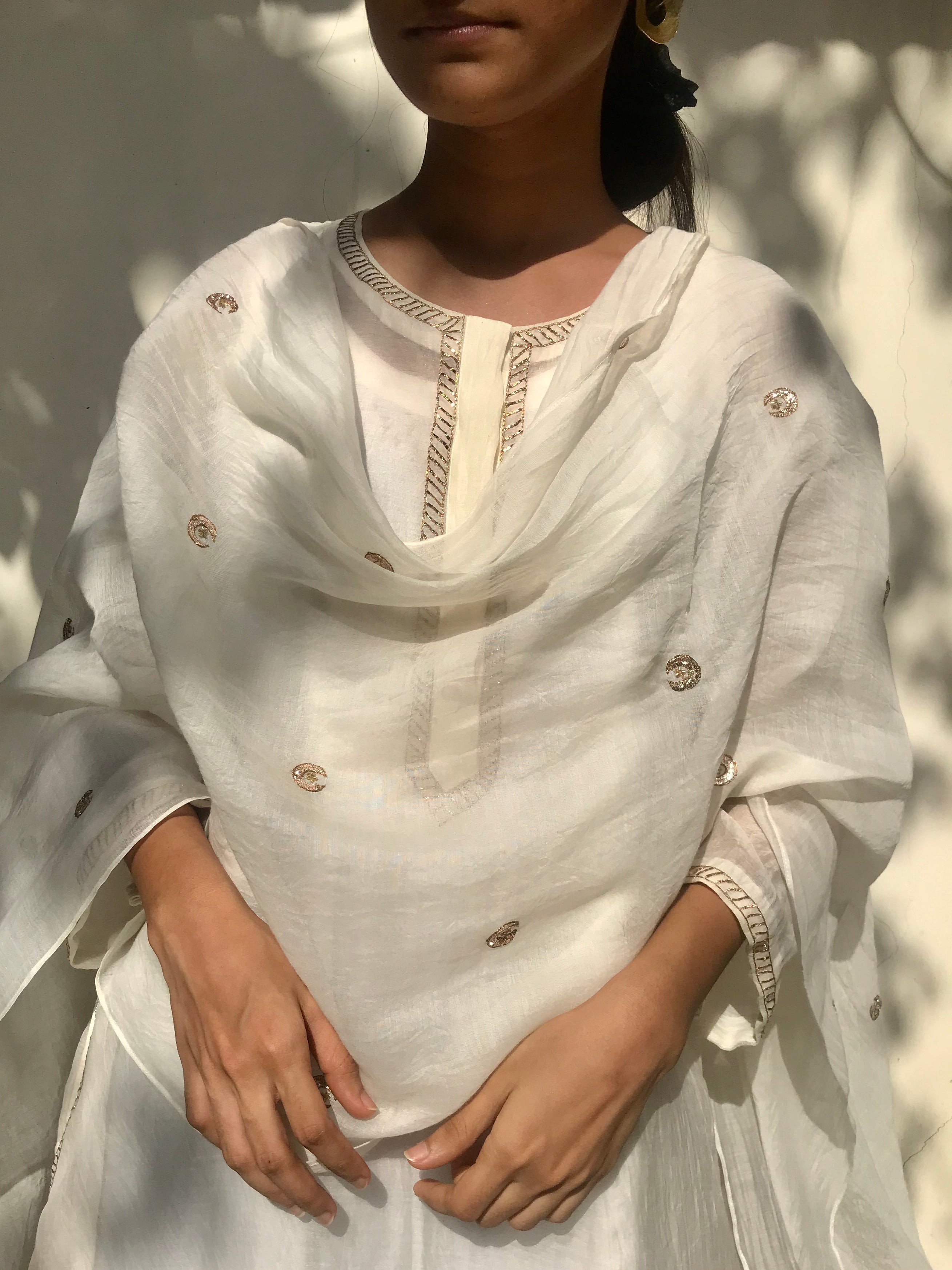 Ivory Chandni Scarf