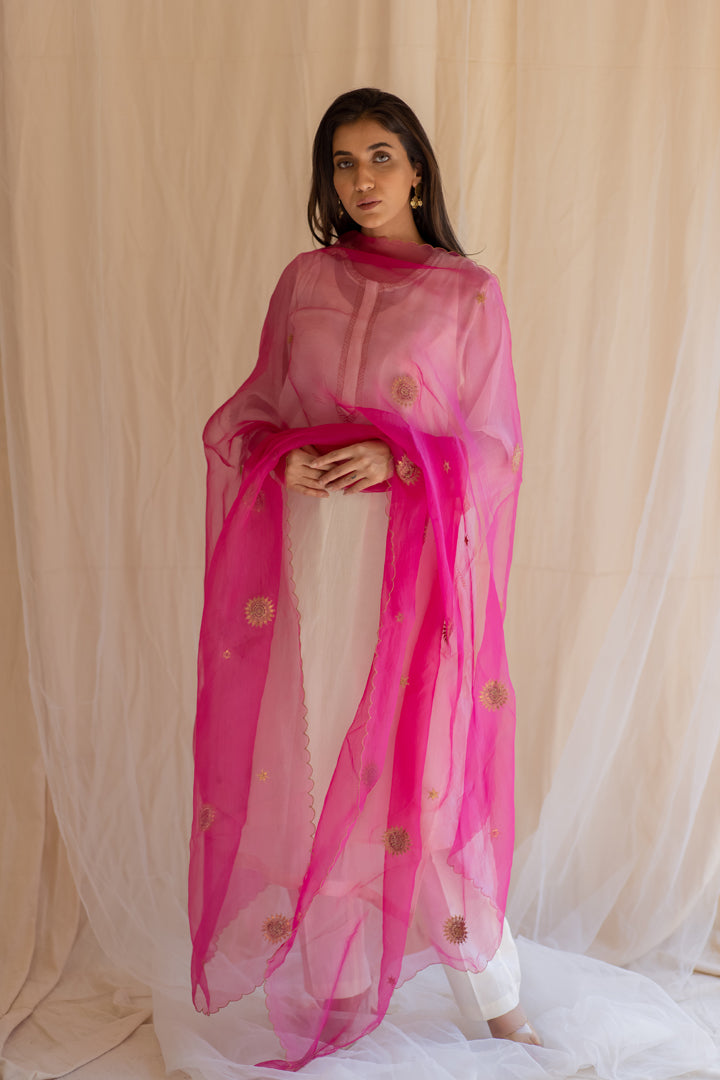 Rani Pink Panch Pankhiya Odhani