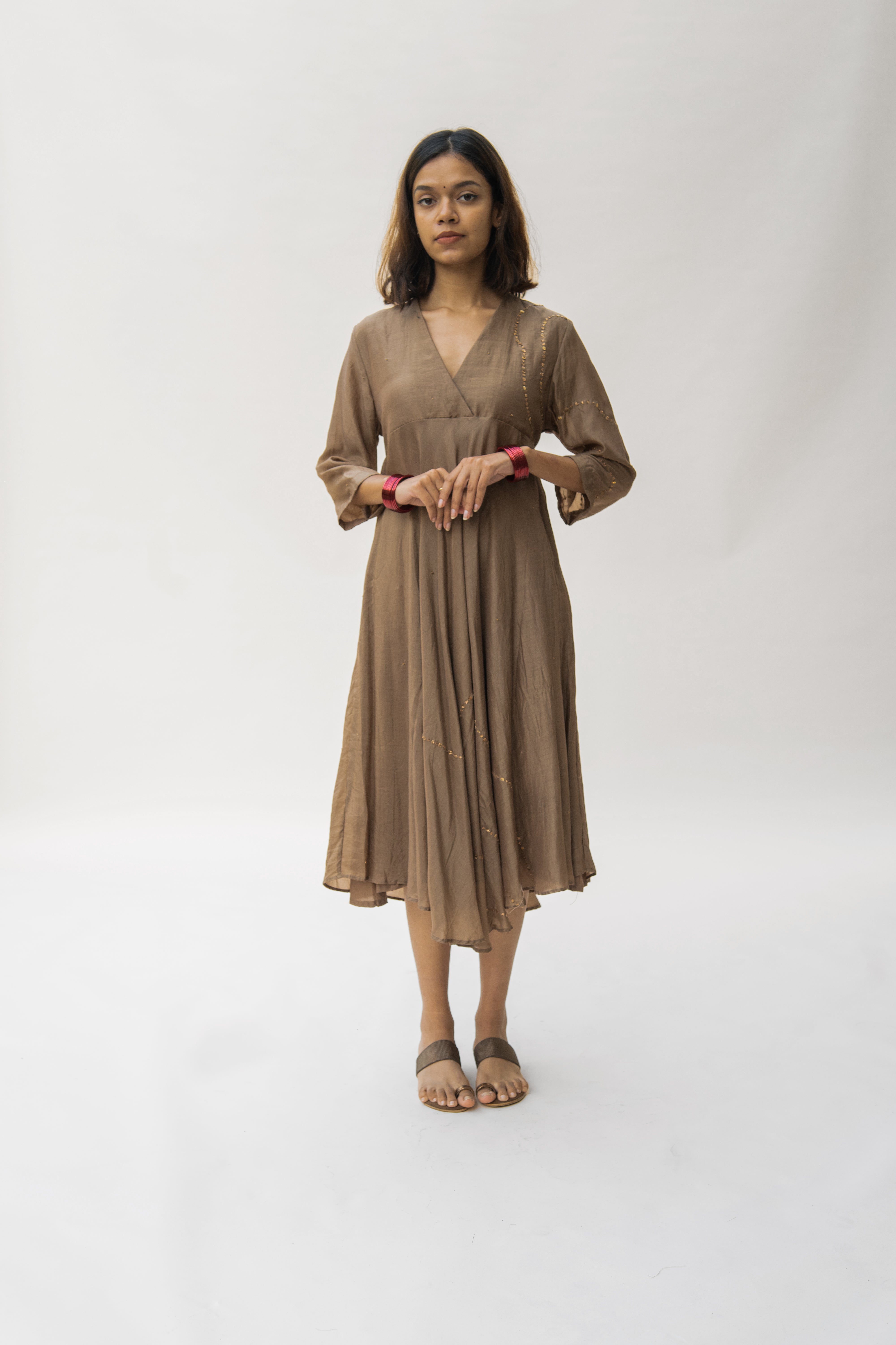 Vintage Brown Maheem Dress