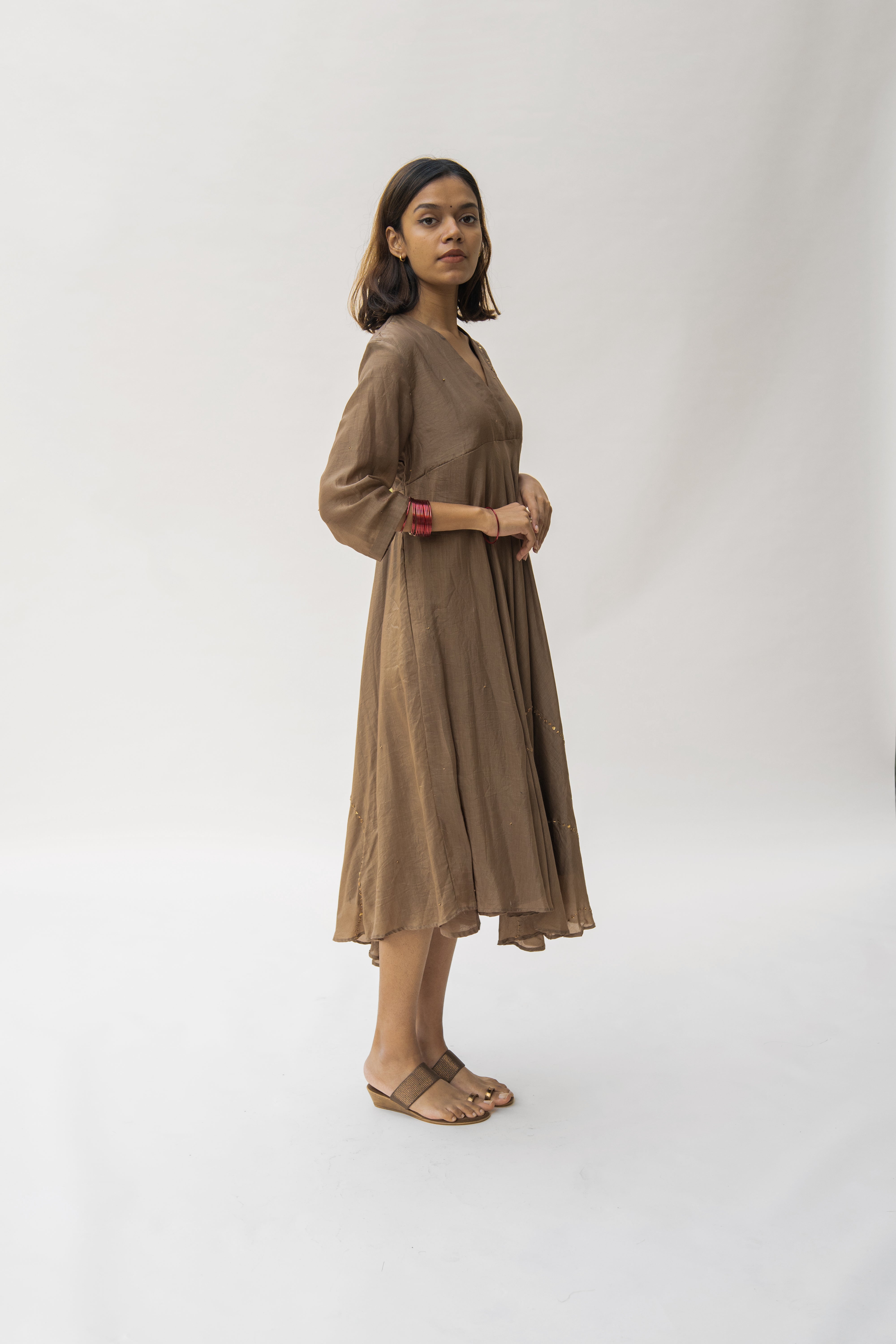 Vintage Brown Maheem Dress