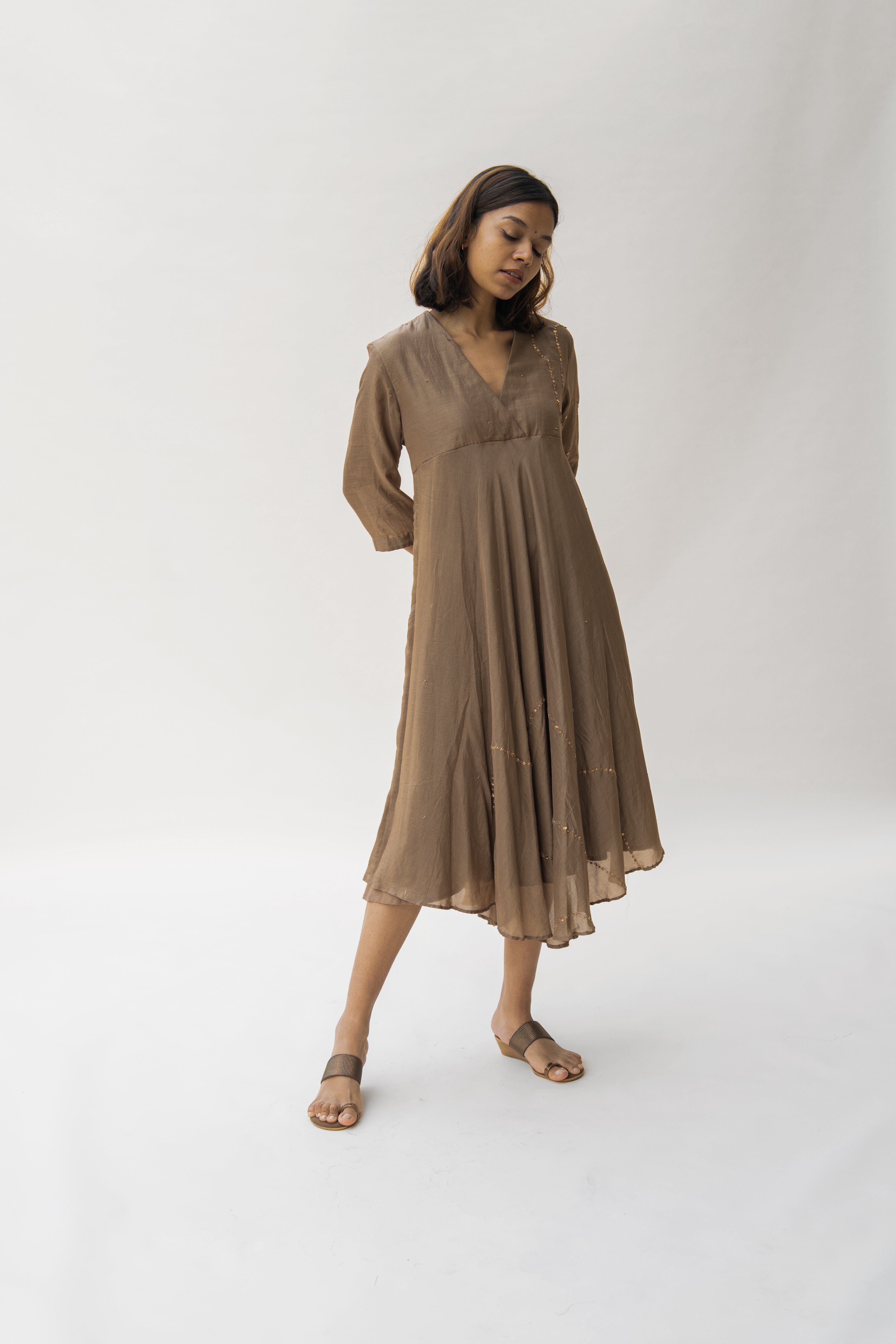 Vintage Brown Maheem Dress