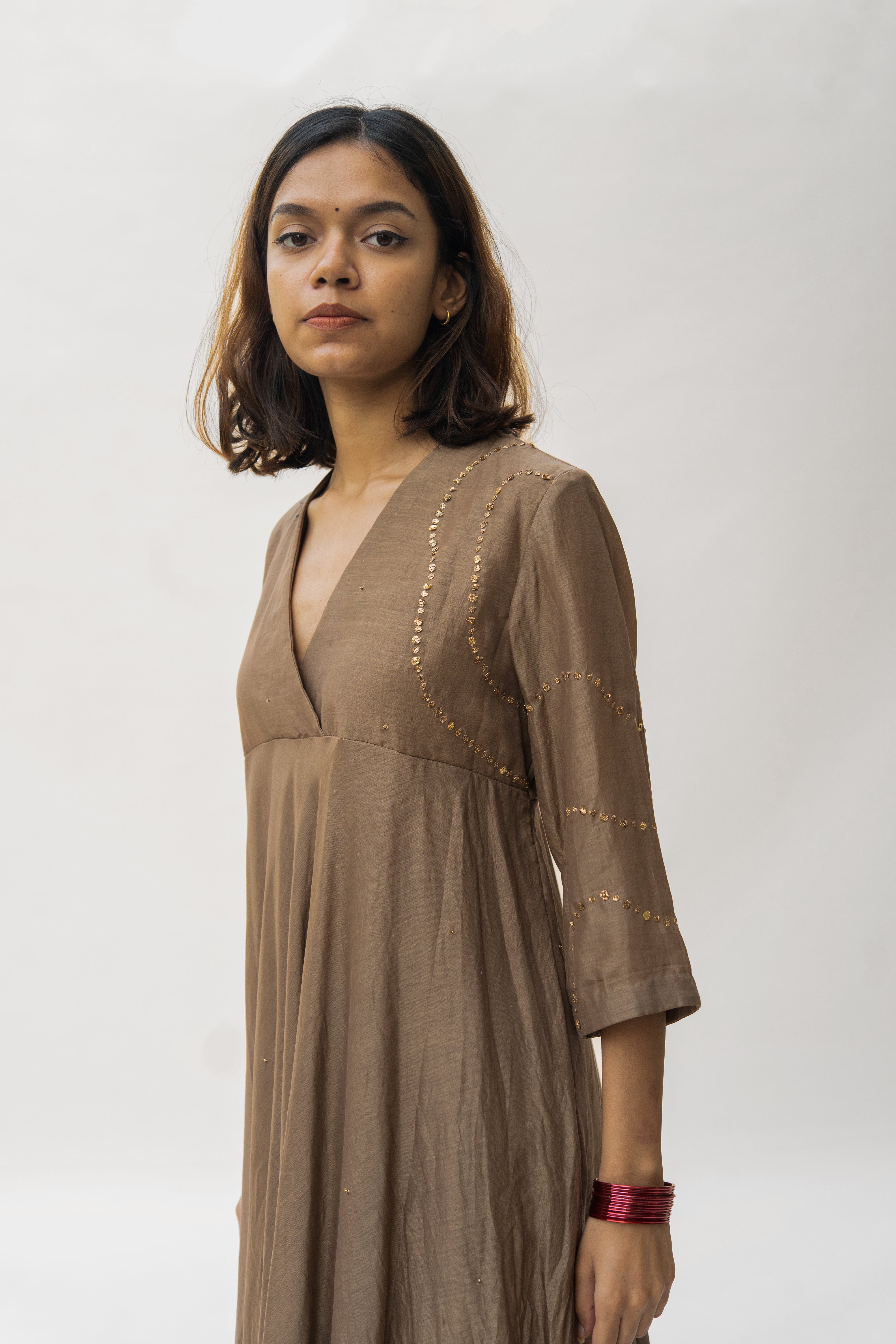 Vintage Brown Maheem Dress