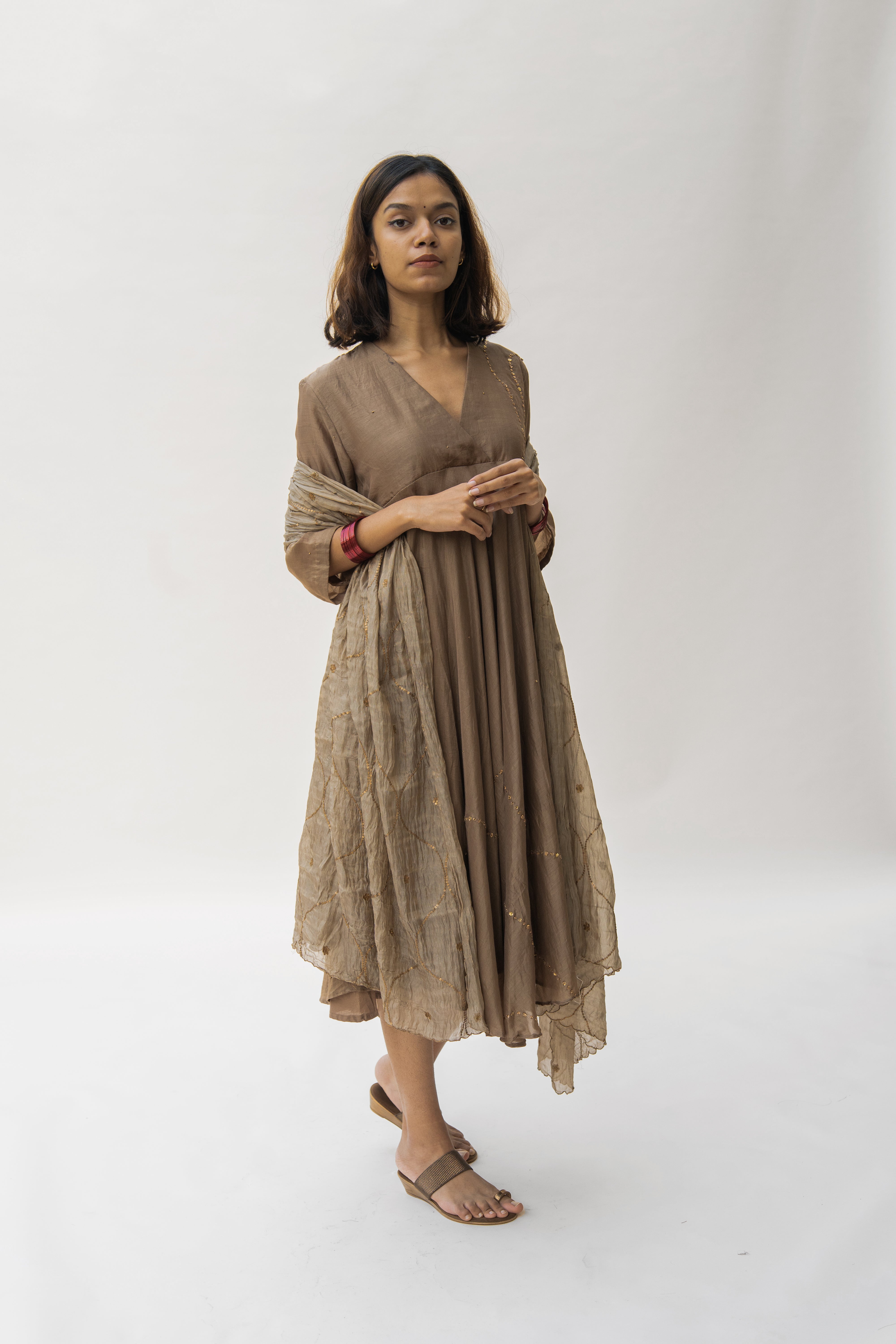 Vintage Brown Maheem Dress