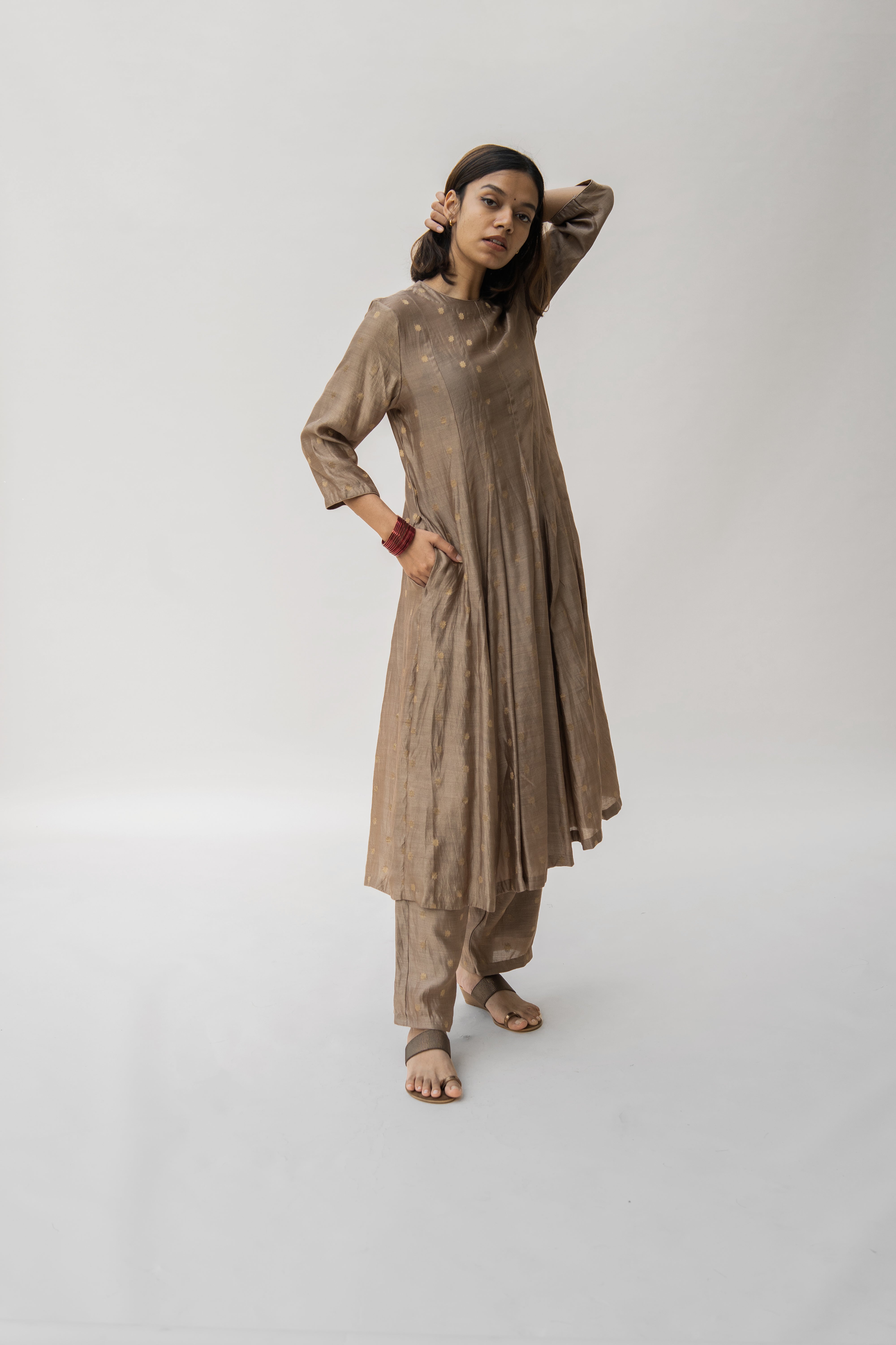 Vintage Brown Tara Kurta (set of 2)