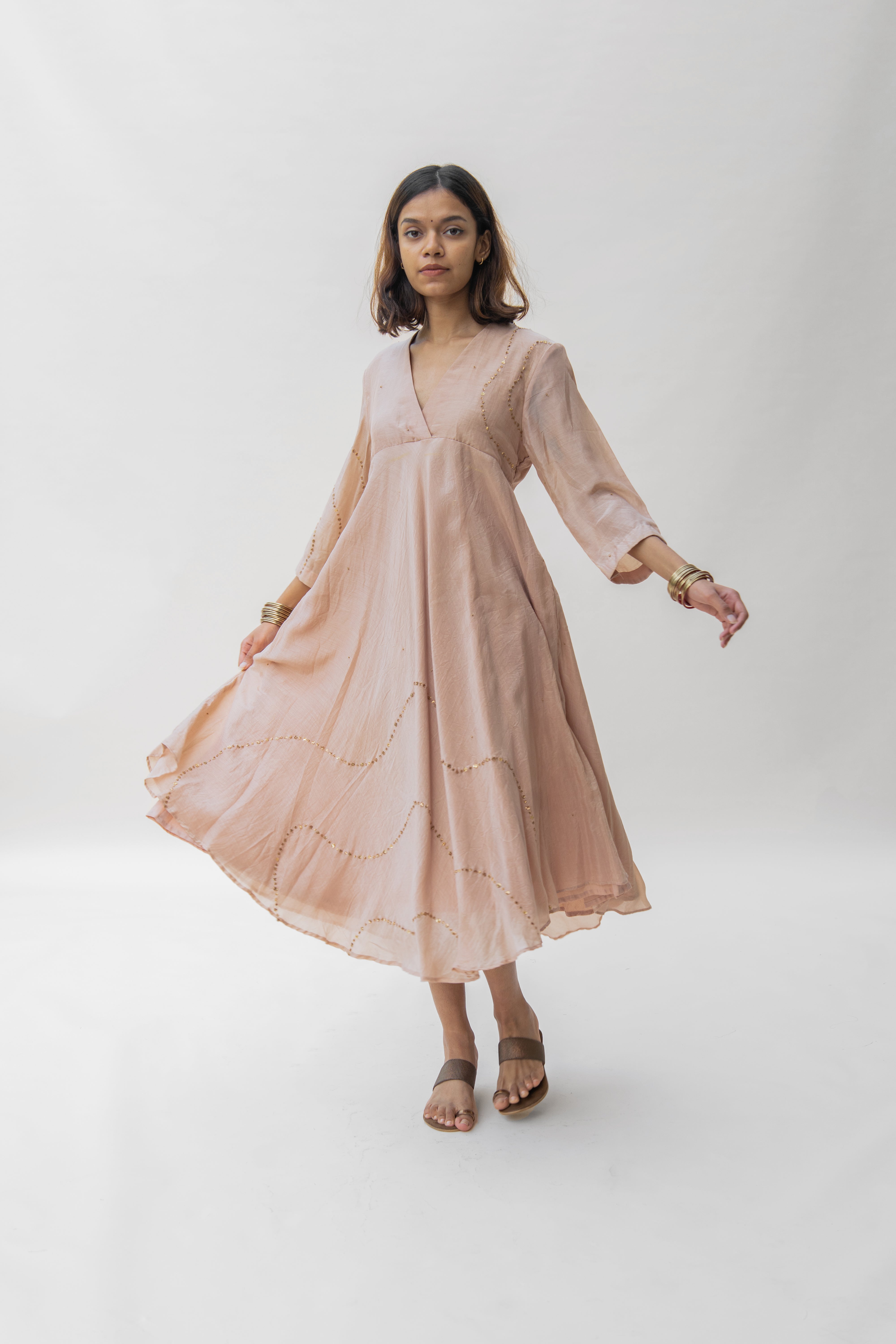 Baby Pink Maheem Dress