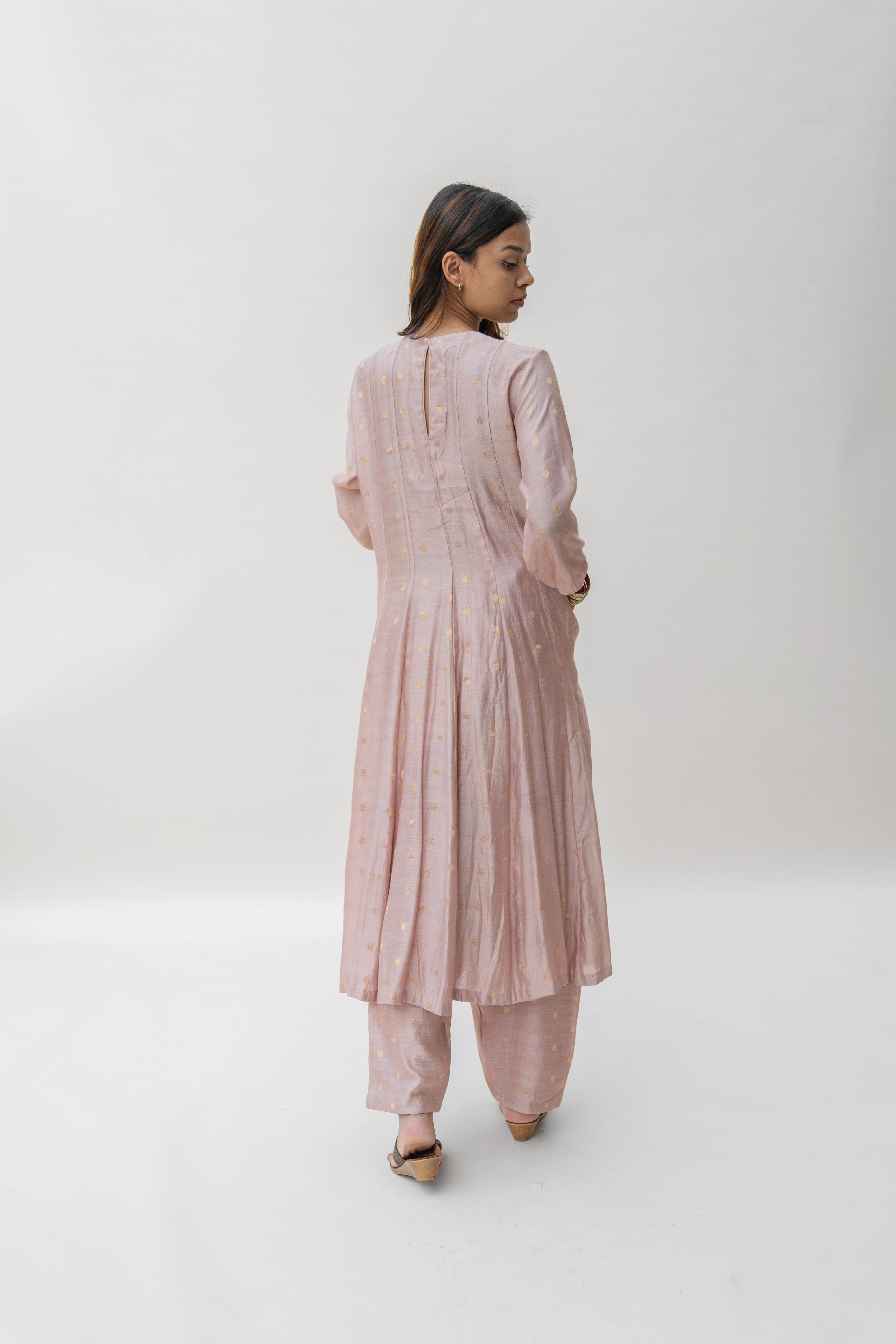 Baby Pink Tara Kurta  (set of 2)