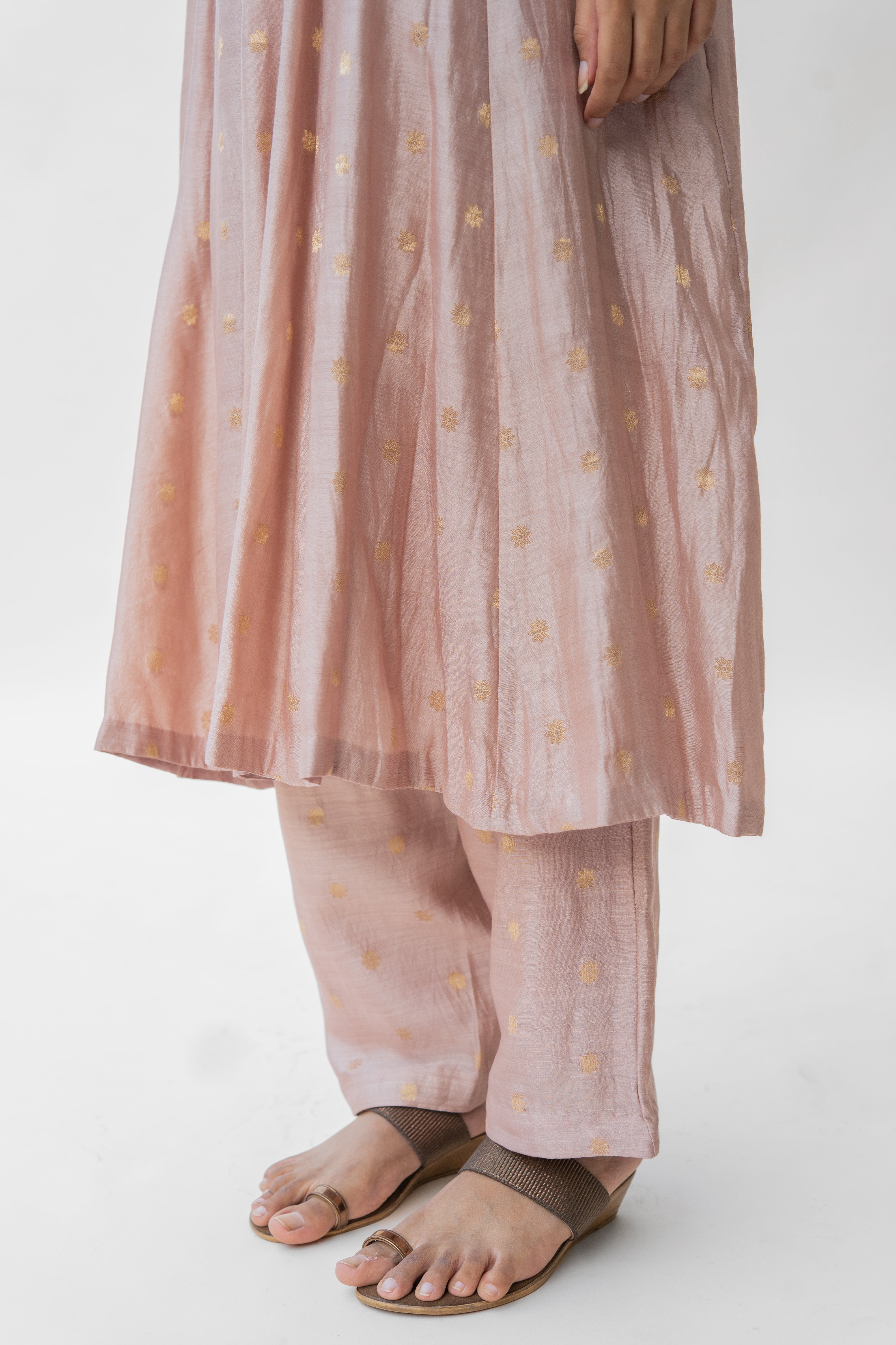 Baby Pink Tara Kurta  (set of 2)