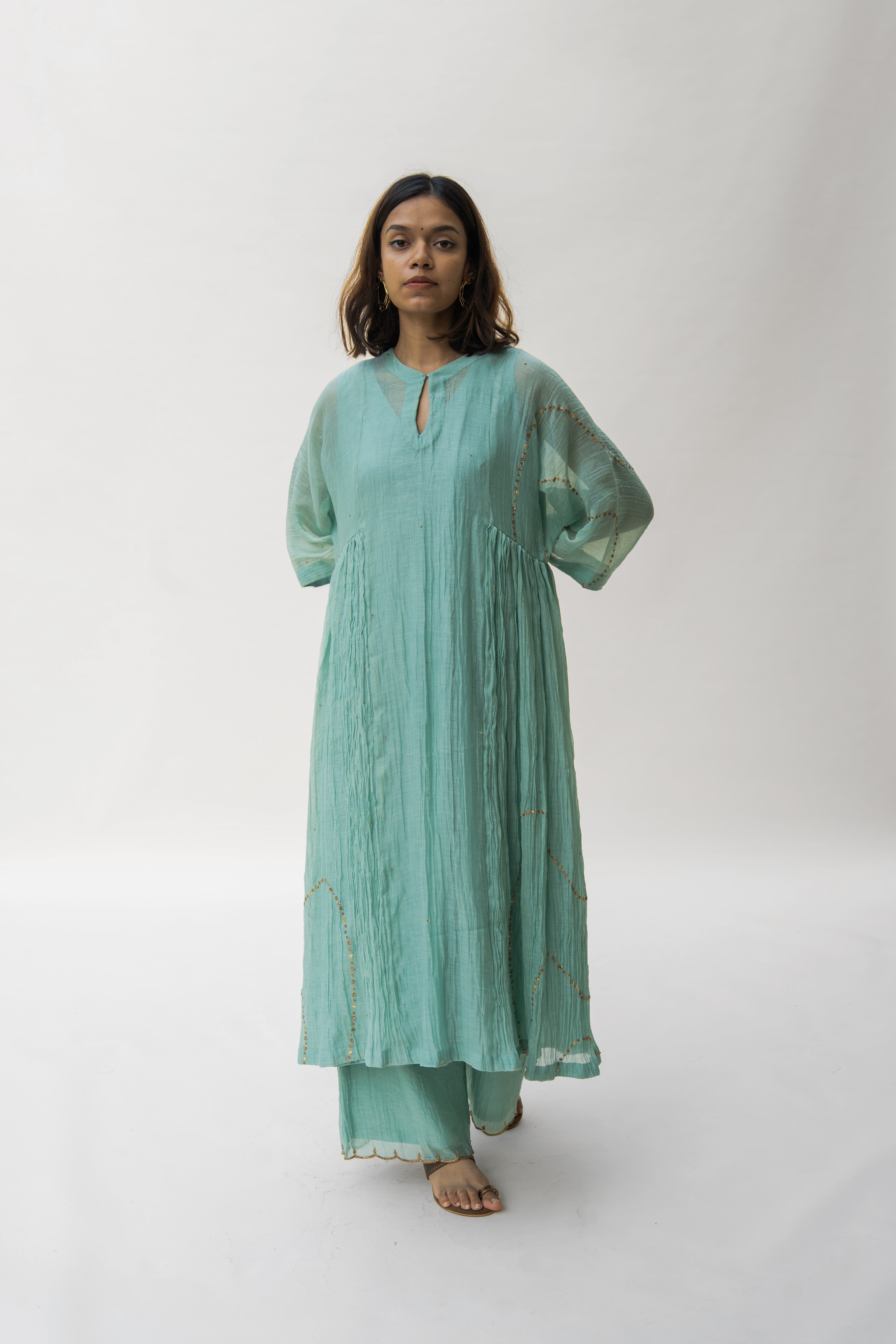 Sapphire Shabnam Kurta And Izaar (Set of 2)