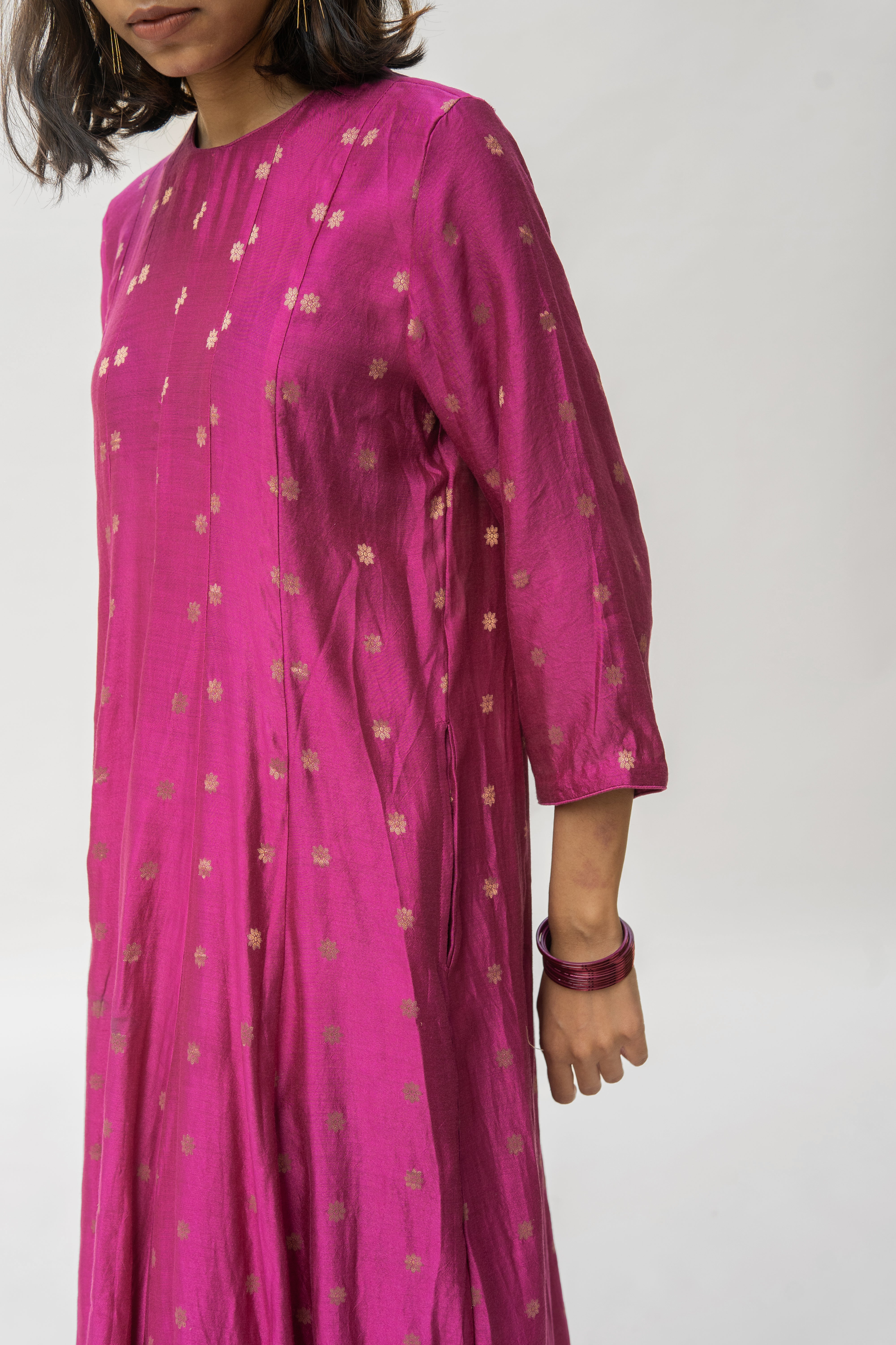 Magenta Tara Kurta  (set of 2)