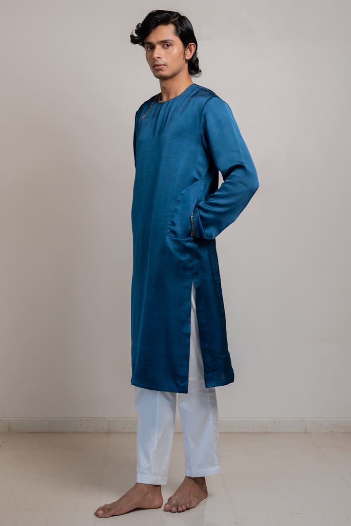 Nooran Kurta - Midnight Blue