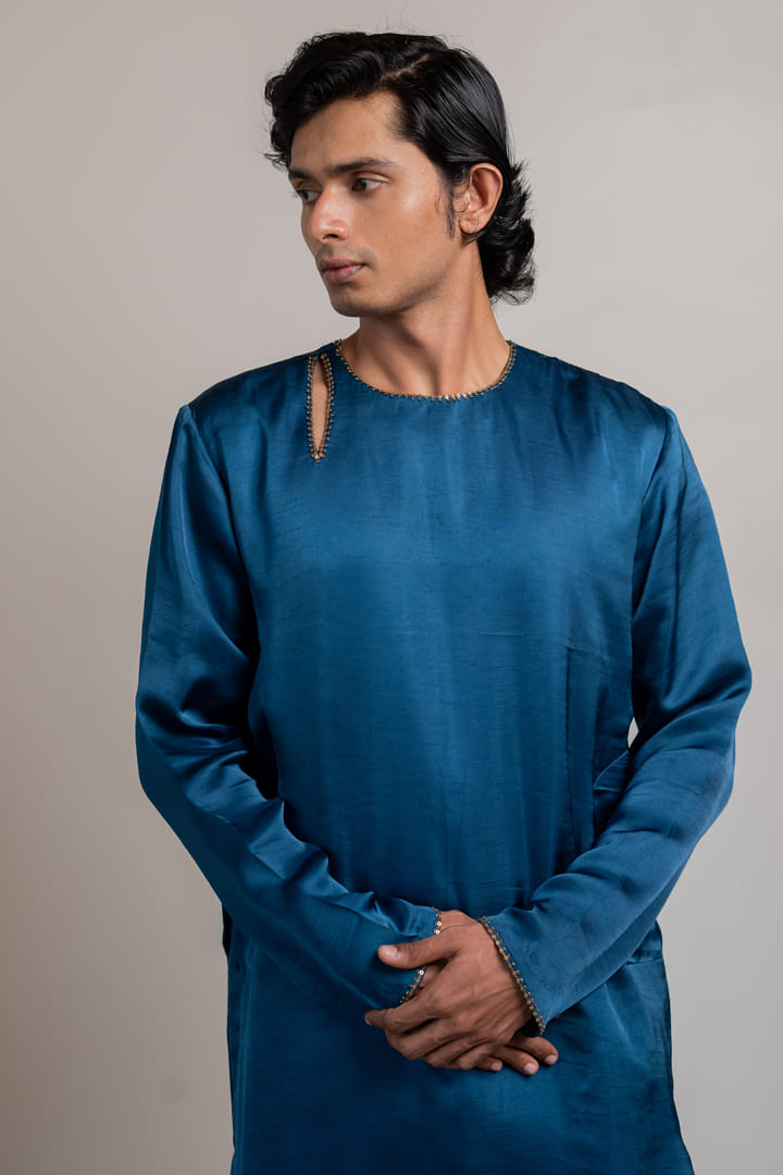 Nooran Kurta - Midnight Blue