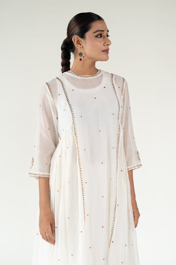 Ivory Baadal Kurta (set of 2)