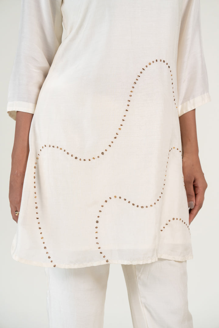 Ivory Mehr Kurta (set of 2)