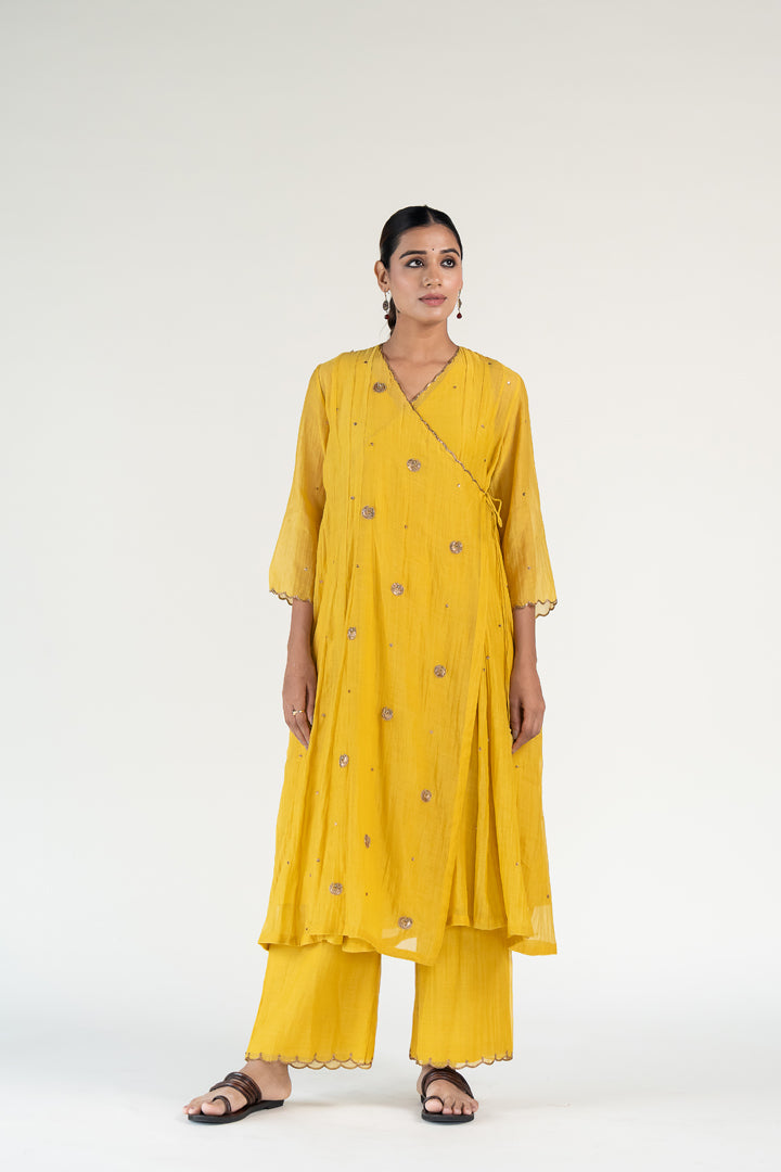 Mustard Yellow Angarkha (set of 2)