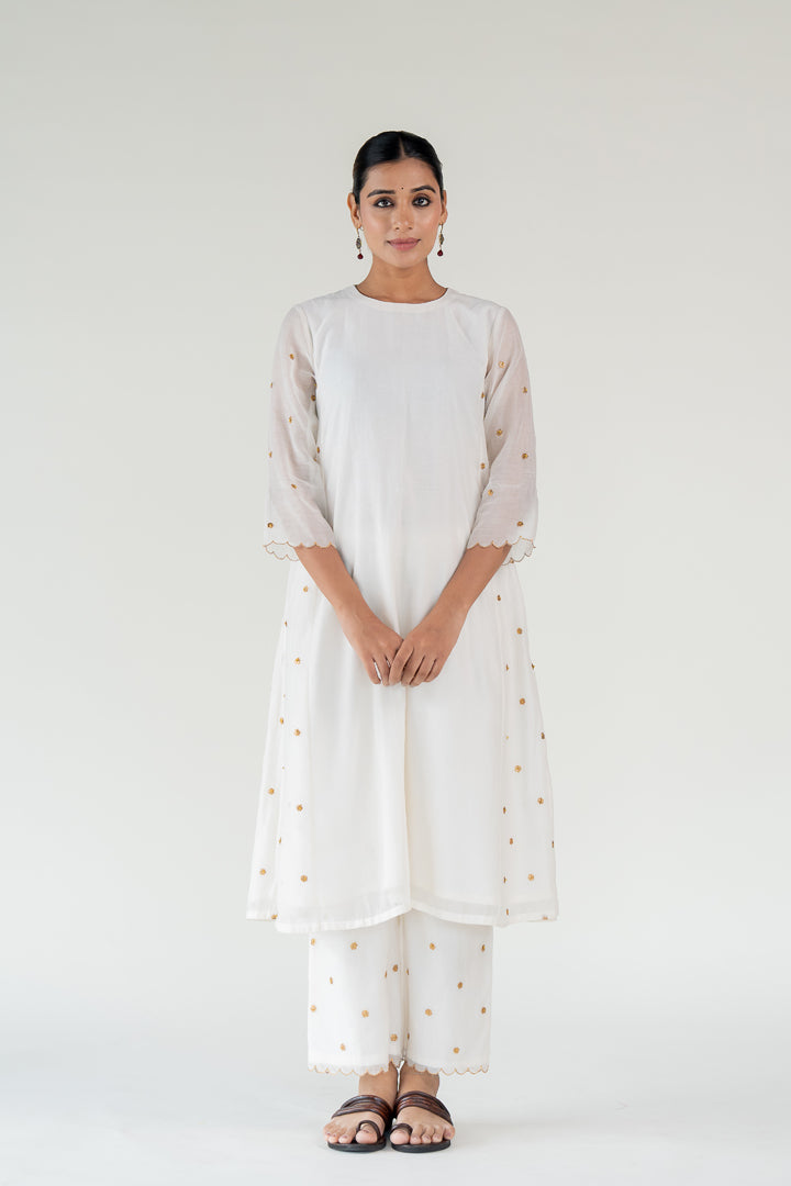 Ivory Fiza Kurta (set of 2)