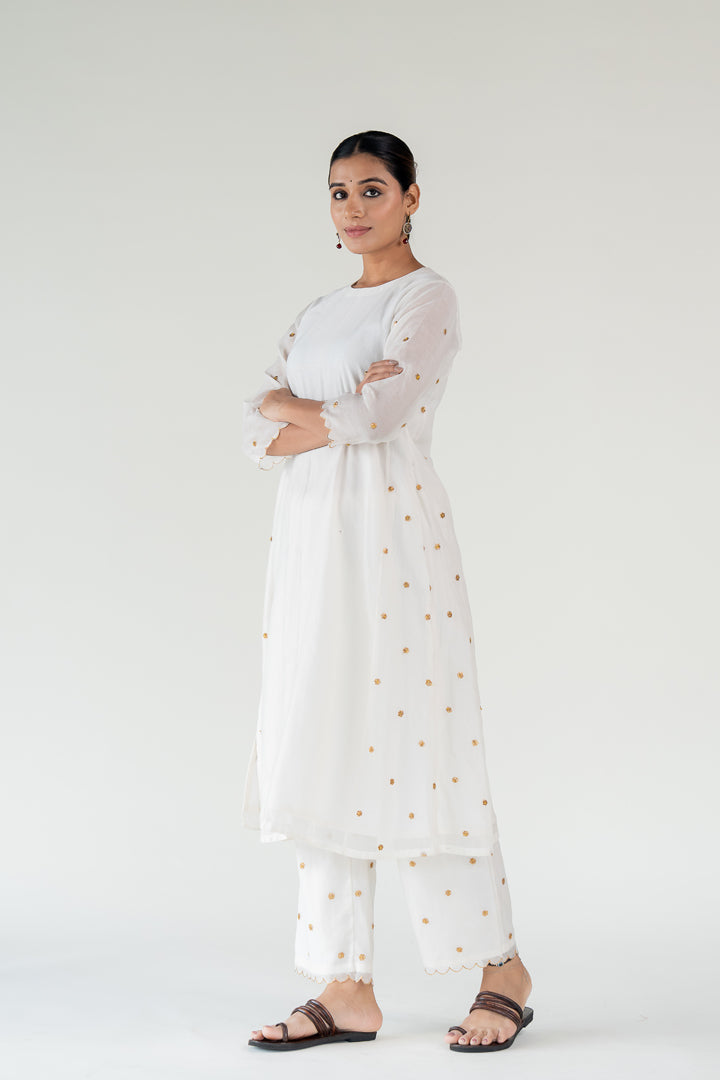 Ivory Fiza Kurta (set of 2)