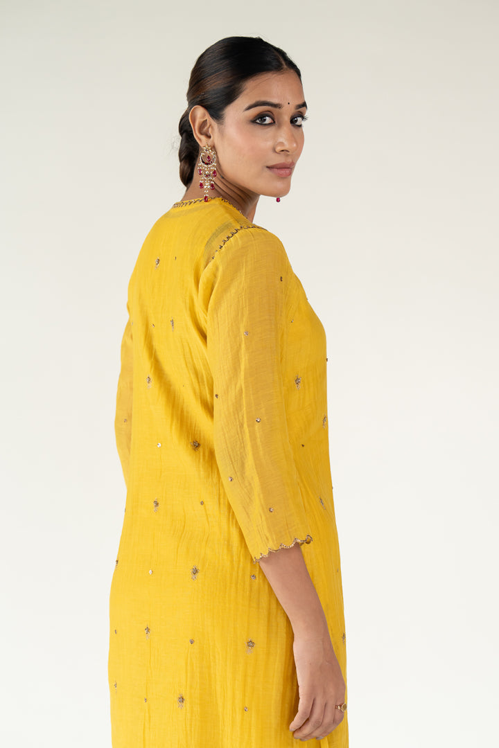 Yellow Chaand Kurta (set of 2)