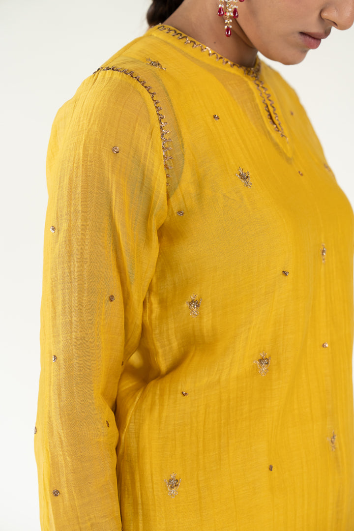 Yellow Chaand Kurta (set of 2)