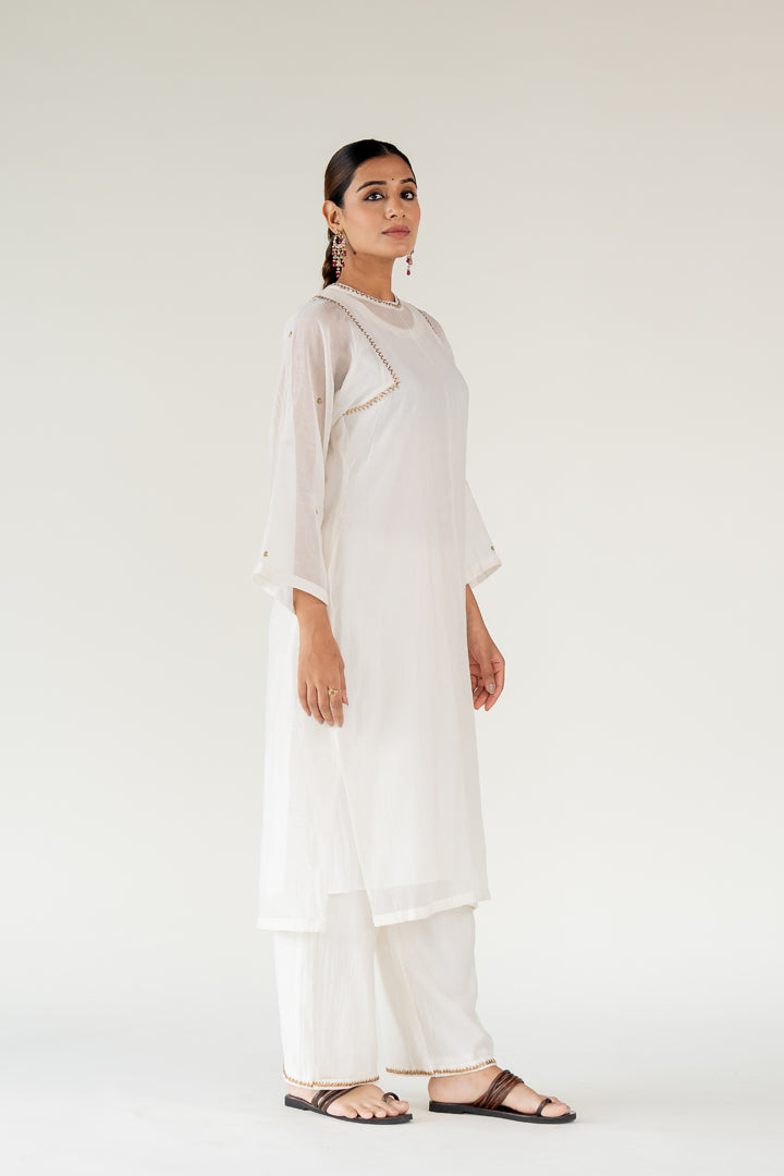 Ivory Caftan Kurta (set of 2)