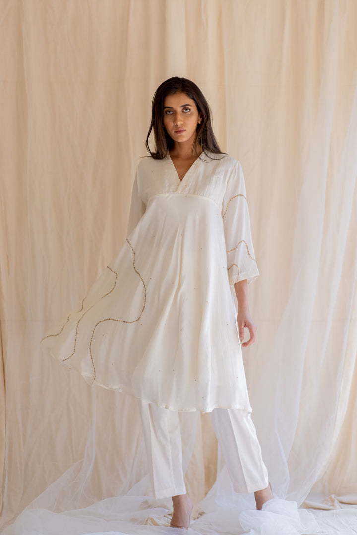 Ivory White Maheem Kurta (set of 2)