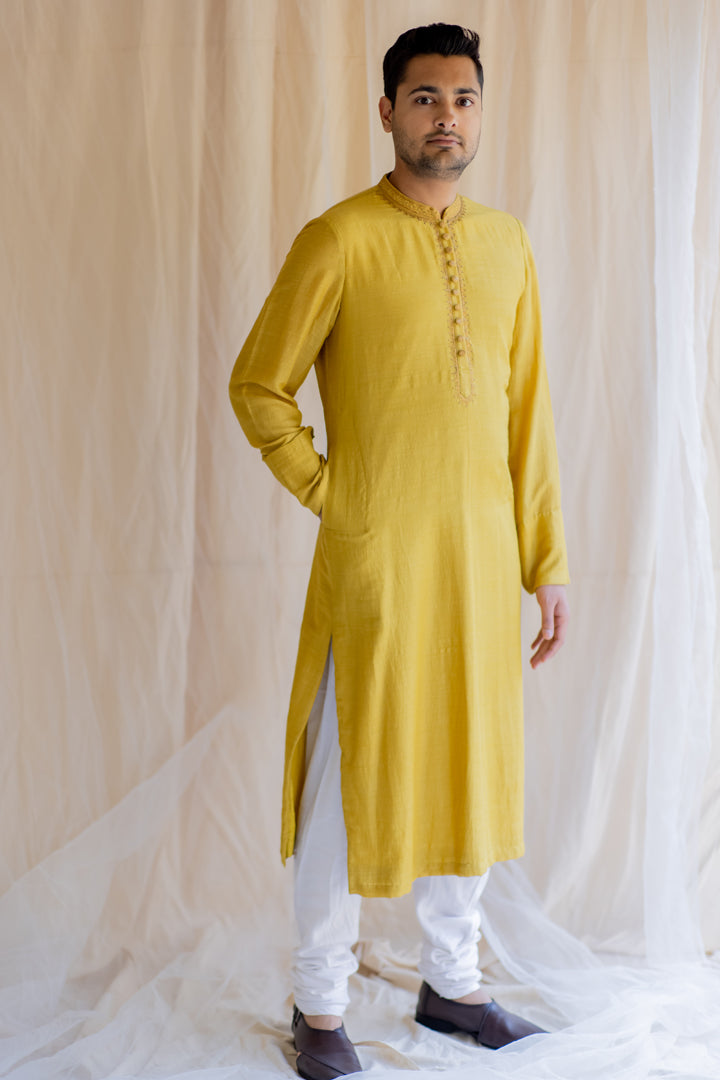 Mustard Nawab Kurta